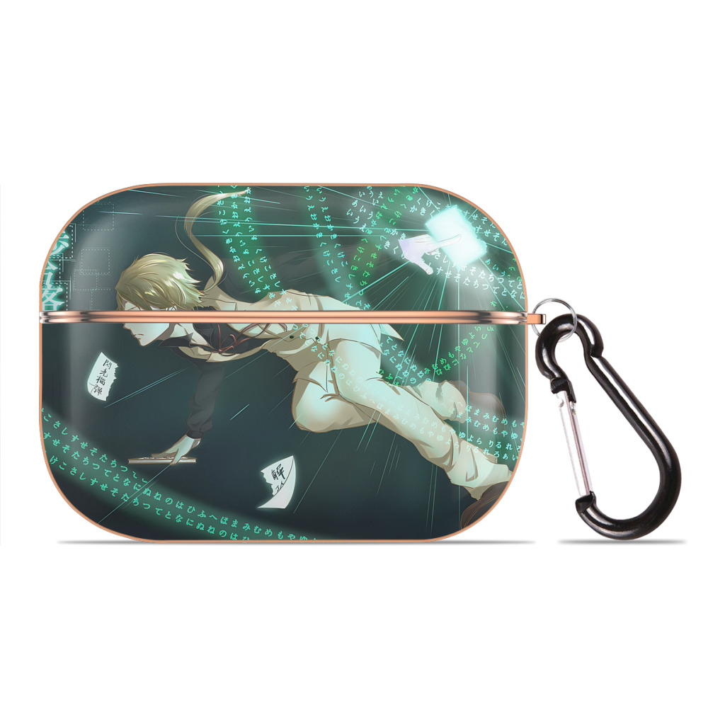 （画像用） 文豪ストレイドッグス Bungo Stray Dogs 【AirPods Pro用】ハードシェル保護ケース｜耐衝撃・防指紋・カラビナ付き商品仕様