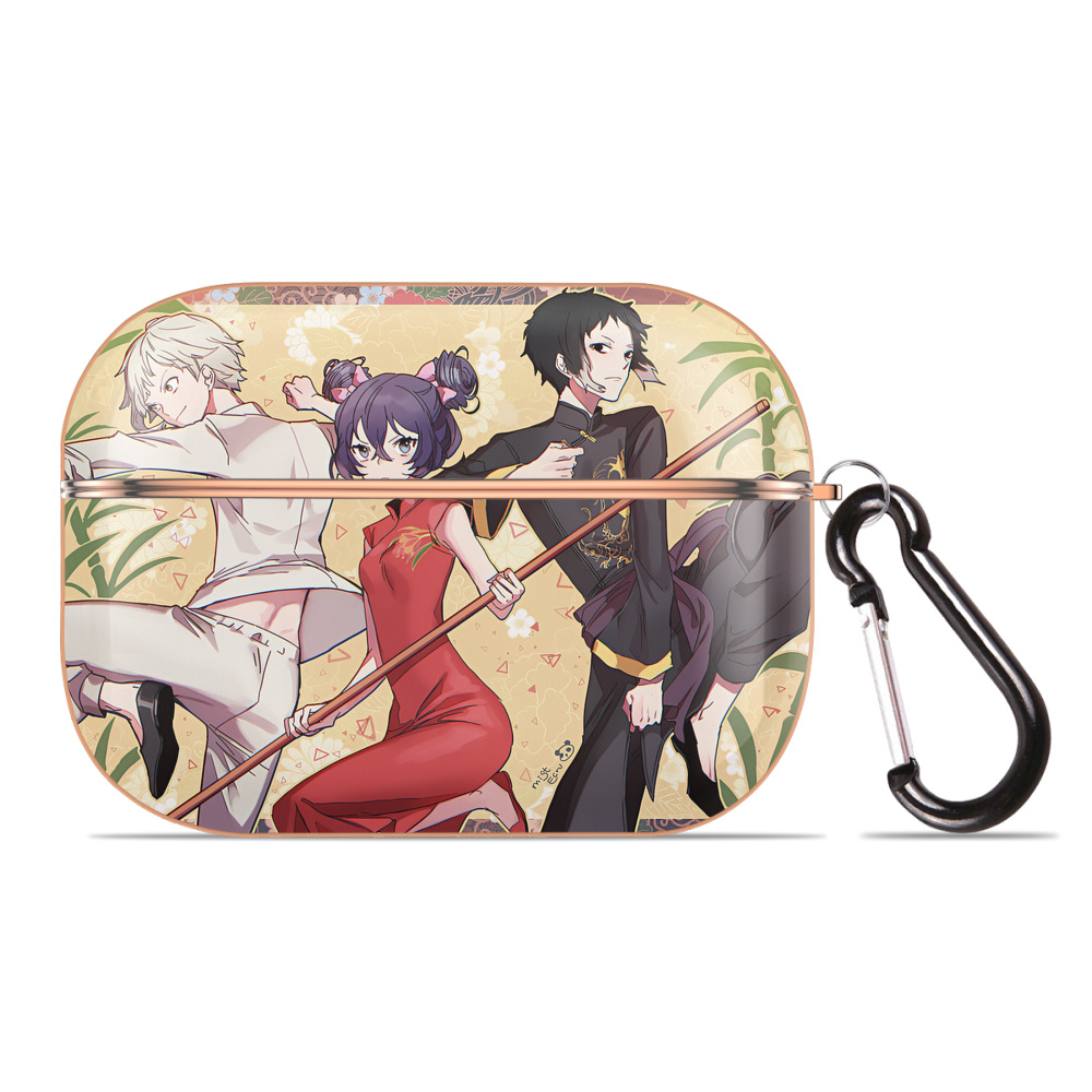 （画像用） 文豪ストレイドッグス Bungo Stray Dogs 【AirPods Pro用】ハードシェル保護ケース｜耐衝撃・防指紋・カラビナ付き商品仕様