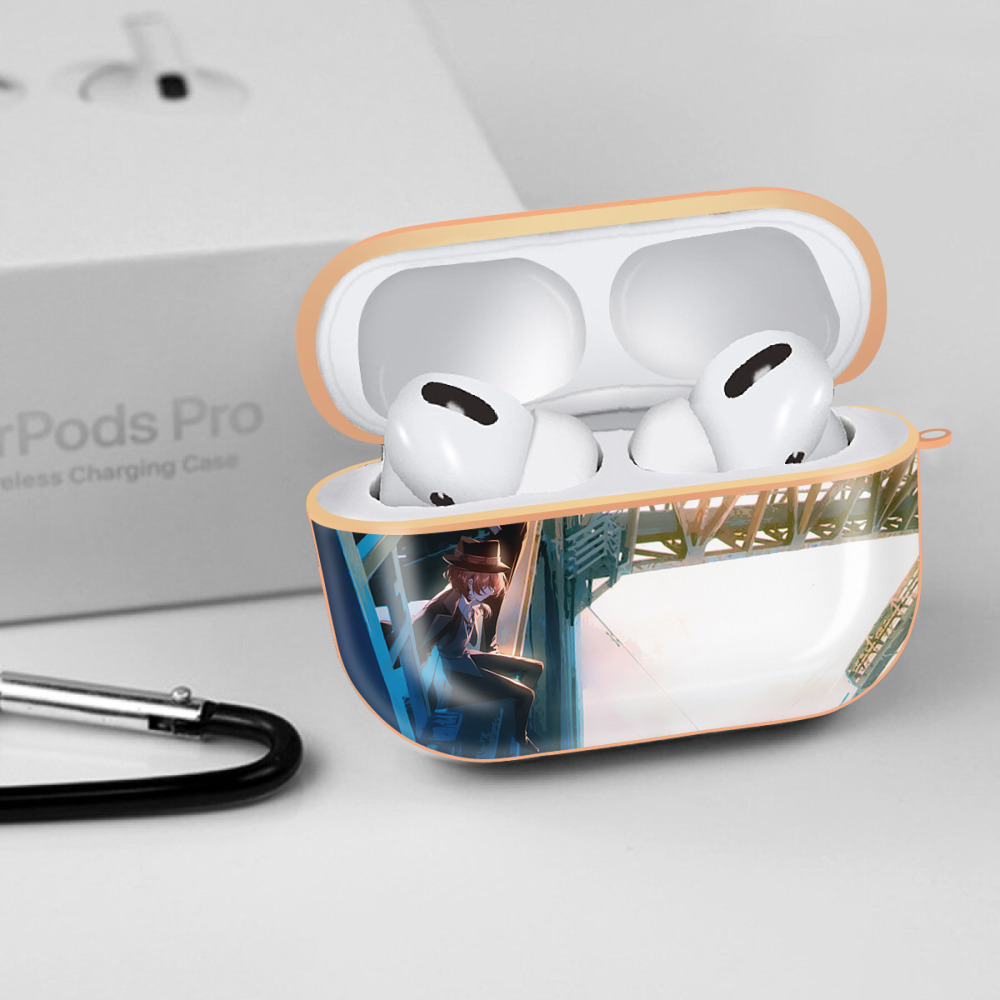 文豪ストレイドッグス Bungo Stray Dogs 【AirPods Pro用】ハードシェル保護ケース｜耐衝撃・防指紋・カラビナ付き商品仕様