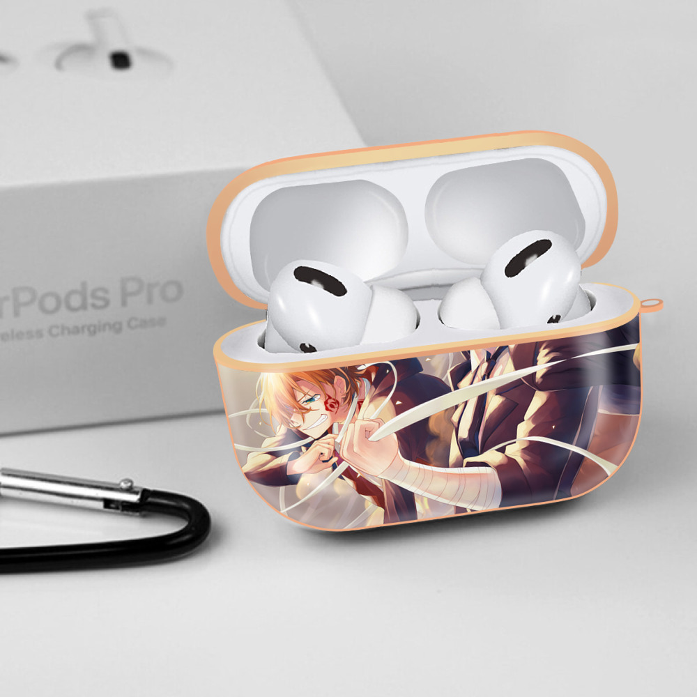 文豪ストレイドッグス Bungo Stray Dogs 【AirPods Pro用】ハードシェル保護ケース｜耐衝撃・防指紋・カラビナ付き商品仕様