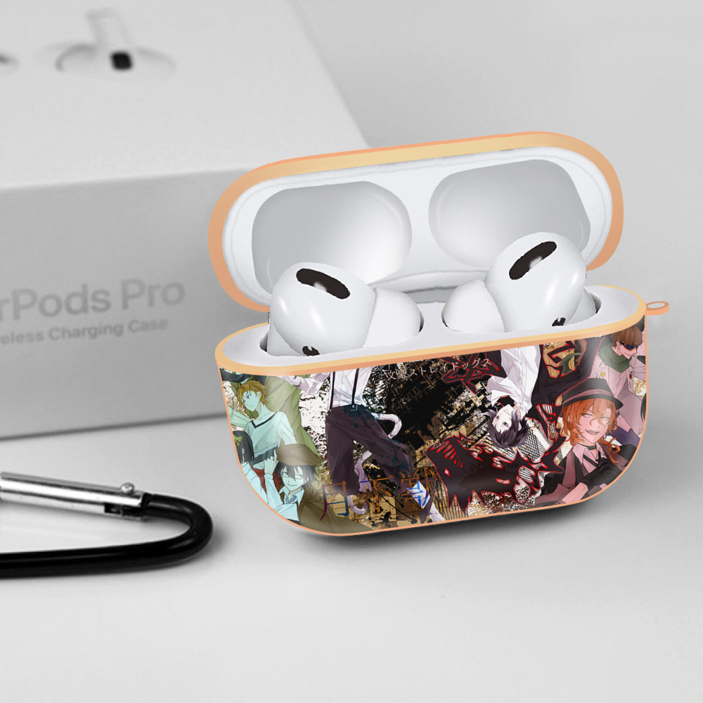 文豪ストレイドッグス Bungo Stray Dogs 【AirPods Pro用】ハードシェル保護ケース｜耐衝撃・防指紋・カラビナ付き商品仕様