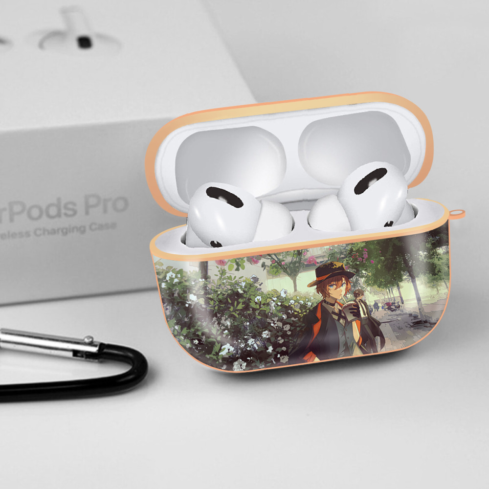 文豪ストレイドッグス Bungo Stray Dogs 【AirPods Pro用】ハードシェル保護ケース｜耐衝撃・防指紋・カラビナ付き商品仕様