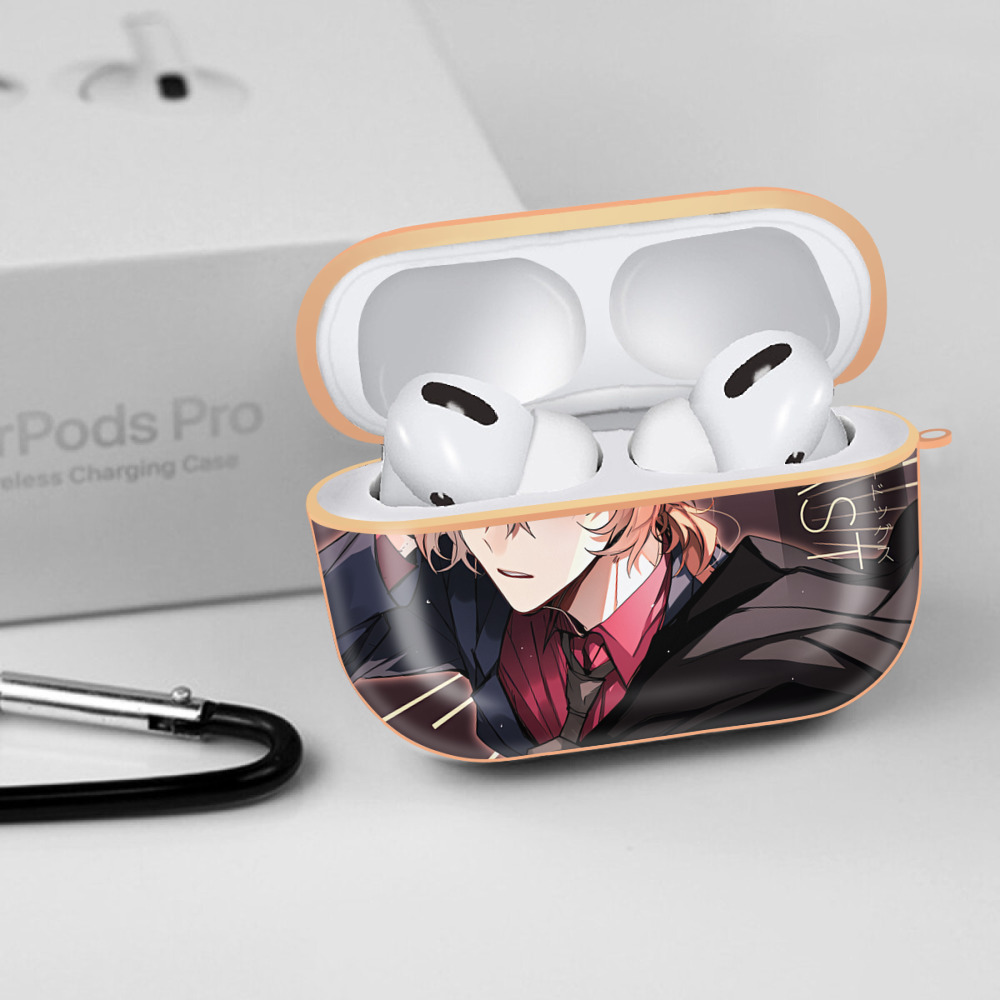 文豪ストレイドッグス Bungo Stray Dogs 【AirPods Pro用】ハードシェル保護ケース｜耐衝撃・防指紋・カラビナ付き商品仕様