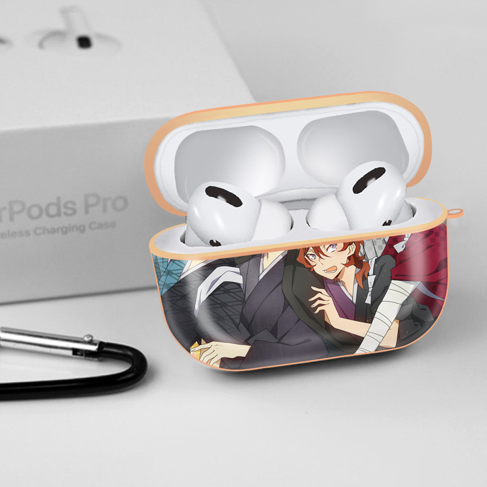 文豪ストレイドッグス Bungo Stray Dogs 【AirPods Pro用】ハードシェル保護ケース｜耐衝撃・防指紋・カラビナ付き商品仕様
