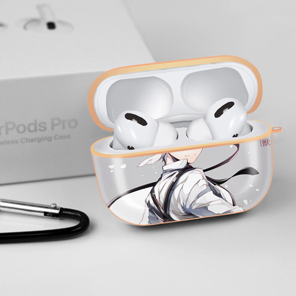 文豪ストレイドッグス Bungo Stray Dogs 【AirPods Pro用】ハードシェル保護ケース｜耐衝撃・防指紋・カラビナ付き商品仕様