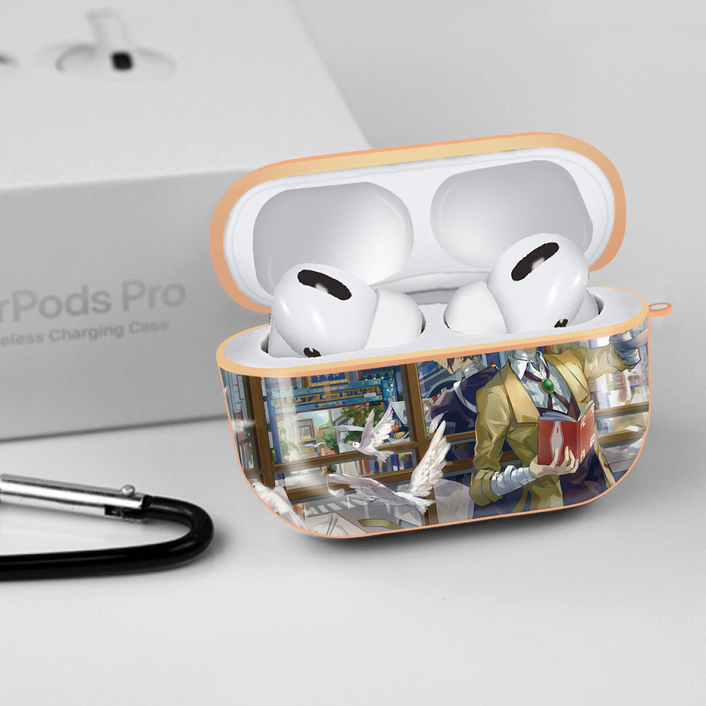 文豪ストレイドッグス Bungo Stray Dogs 【AirPods Pro用】ハードシェル保護ケース｜耐衝撃・防指紋・カラビナ付き商品仕様