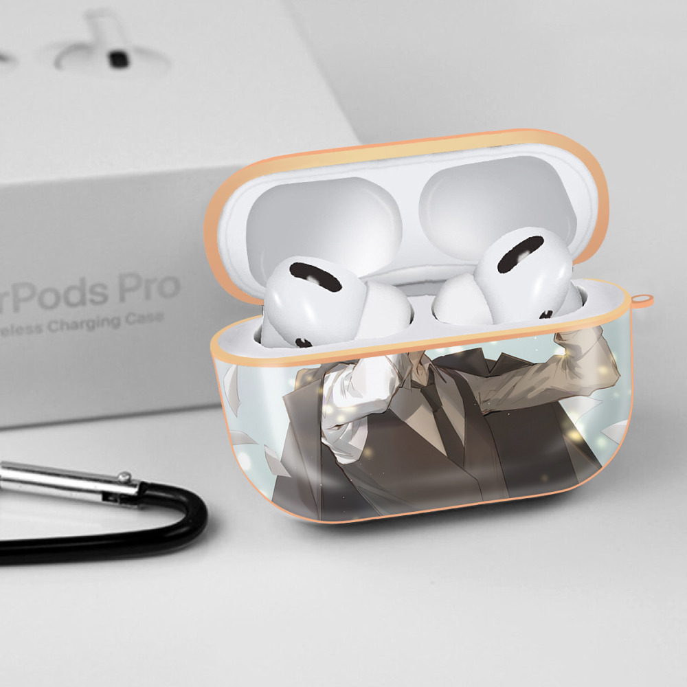 文豪ストレイドッグス Bungo Stray Dogs 【AirPods Pro用】ハードシェル保護ケース｜耐衝撃・防指紋・カラビナ付き商品仕様