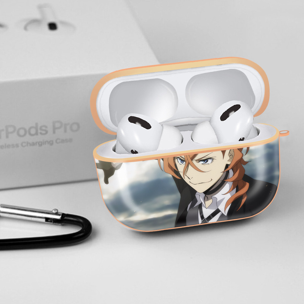 文豪ストレイドッグス Bungo Stray Dogs 【AirPods Pro用】ハードシェル保護ケース｜耐衝撃・防指紋・カラビナ付き商品仕様