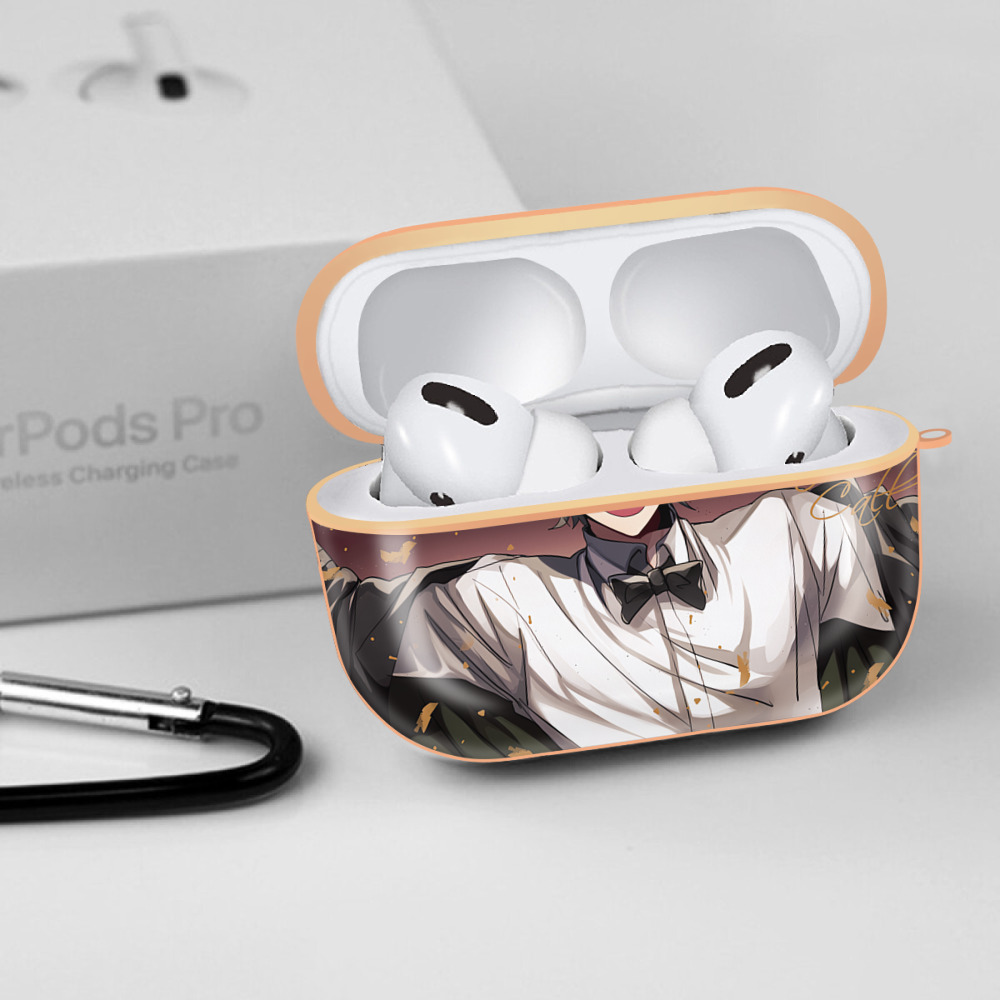 文豪ストレイドッグス Bungo Stray Dogs 【AirPods Pro用】ハードシェル保護ケース｜耐衝撃・防指紋・カラビナ付き商品仕様