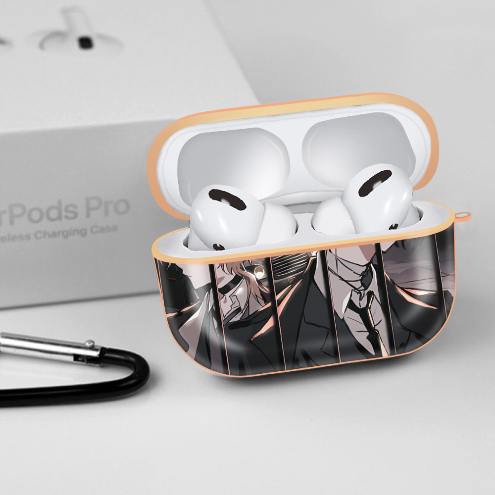 文豪ストレイドッグス Bungo Stray Dogs 【AirPods Pro用】ハードシェル保護ケース｜耐衝撃・防指紋・カラビナ付き商品仕様