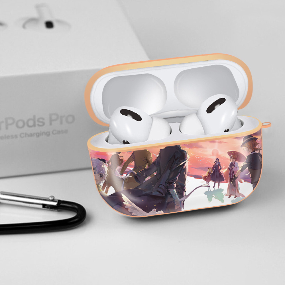 文豪ストレイドッグス Bungo Stray Dogs 【AirPods Pro用】ハードシェル保護ケース｜耐衝撃・防指紋・カラビナ付き商品仕様