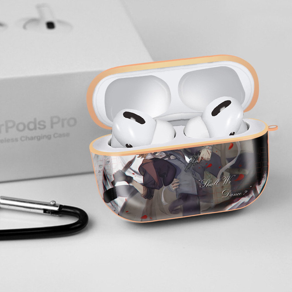 文豪ストレイドッグス Bungo Stray Dogs 【AirPods Pro用】ハードシェル保護ケース｜耐衝撃・防指紋・カラビナ付き商品仕様