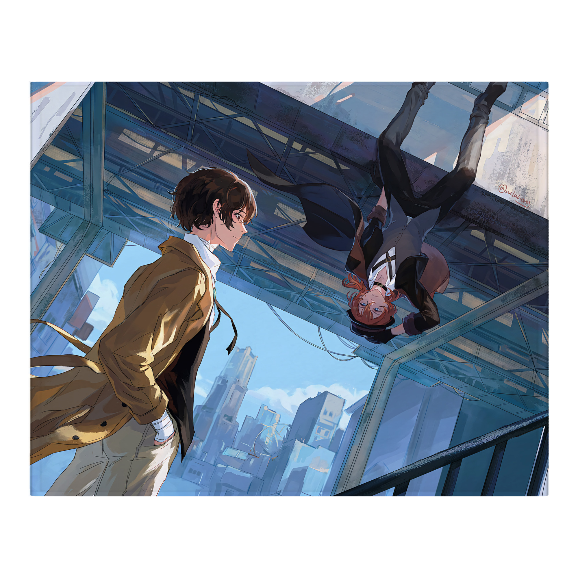（画像用） 文豪ストレイドッグス Bungo Stray Dogs フランネルブランケット・多サイズ対応（横型）
