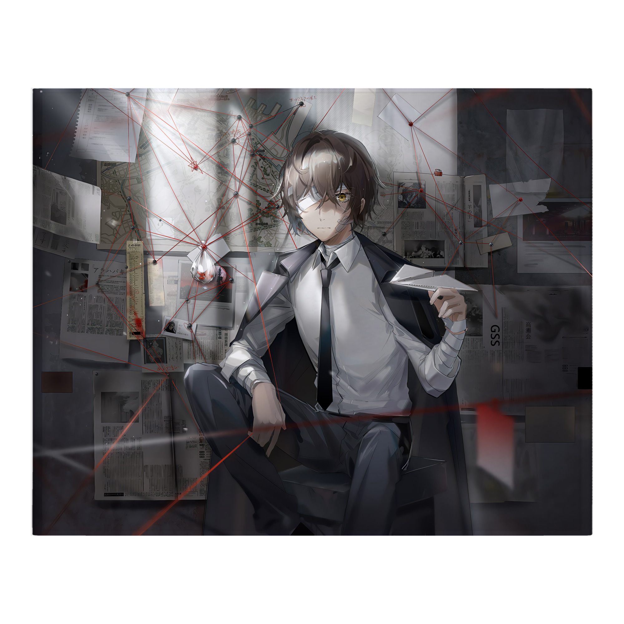 （画像用） 文豪ストレイドッグス Bungo Stray Dogs フランネルブランケット・多サイズ対応（横型）