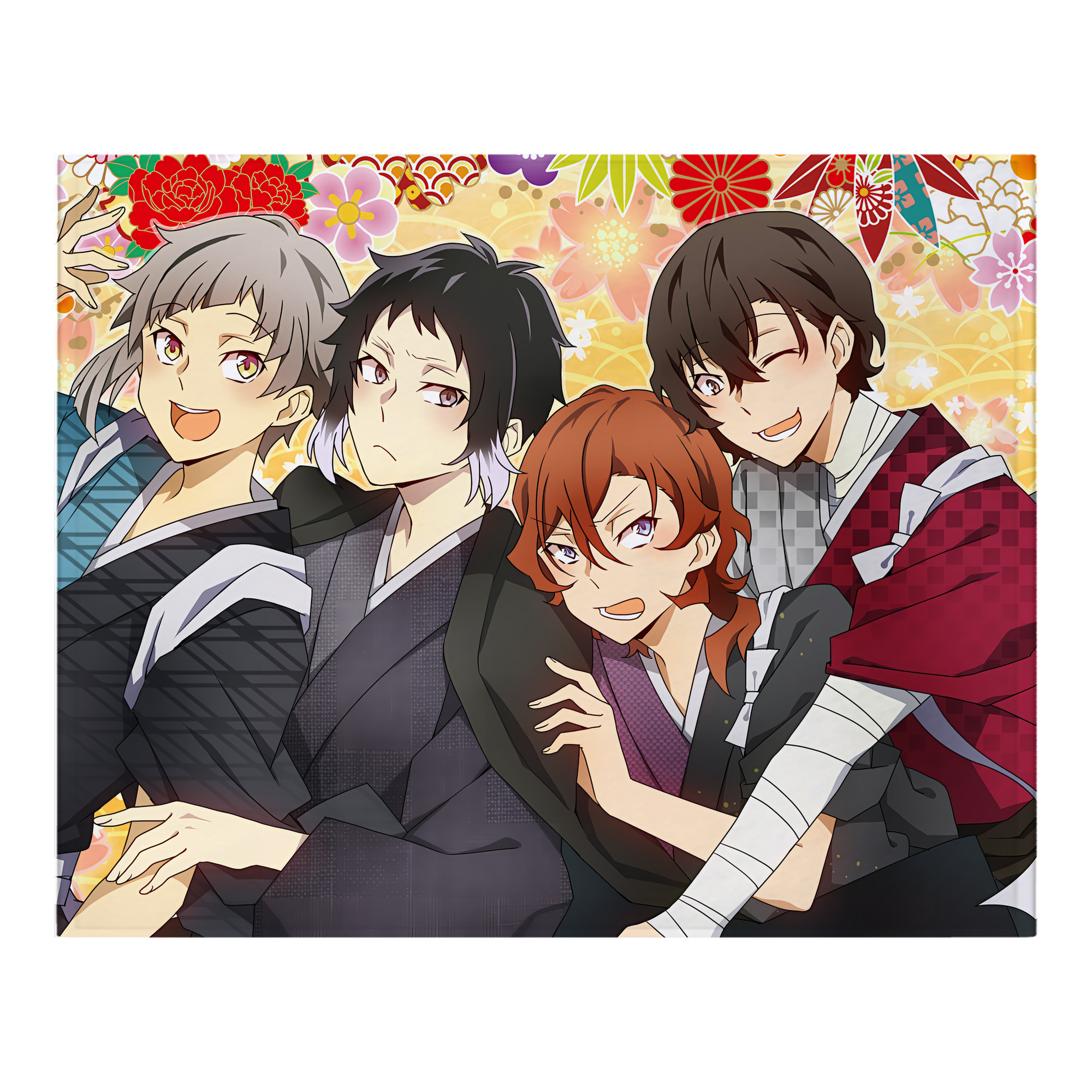 （画像用） 文豪ストレイドッグス Bungo Stray Dogs フランネルブランケット・多サイズ対応（横型）