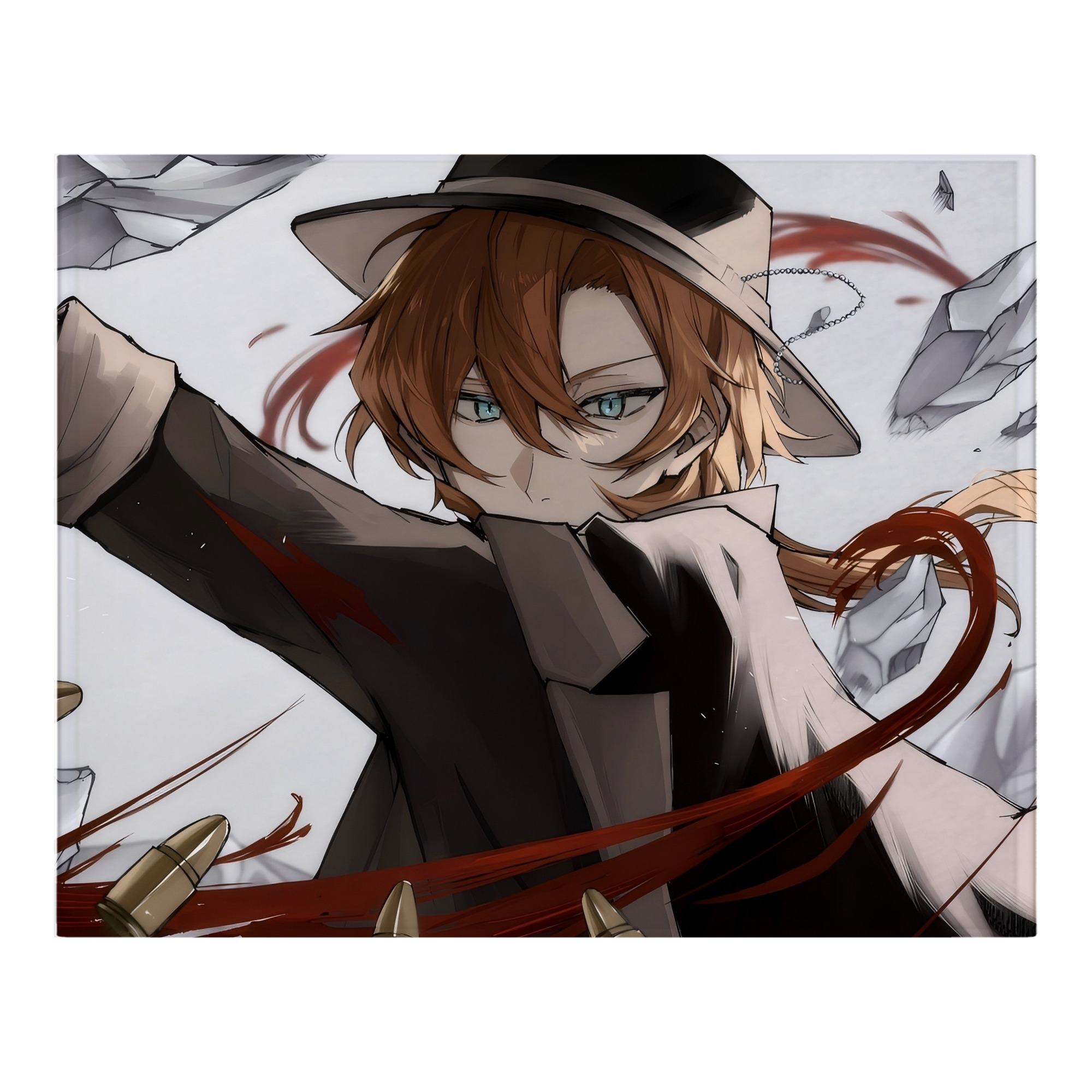 （画像用） 文豪ストレイドッグス Bungo Stray Dogs フランネルブランケット・多サイズ対応（横型）