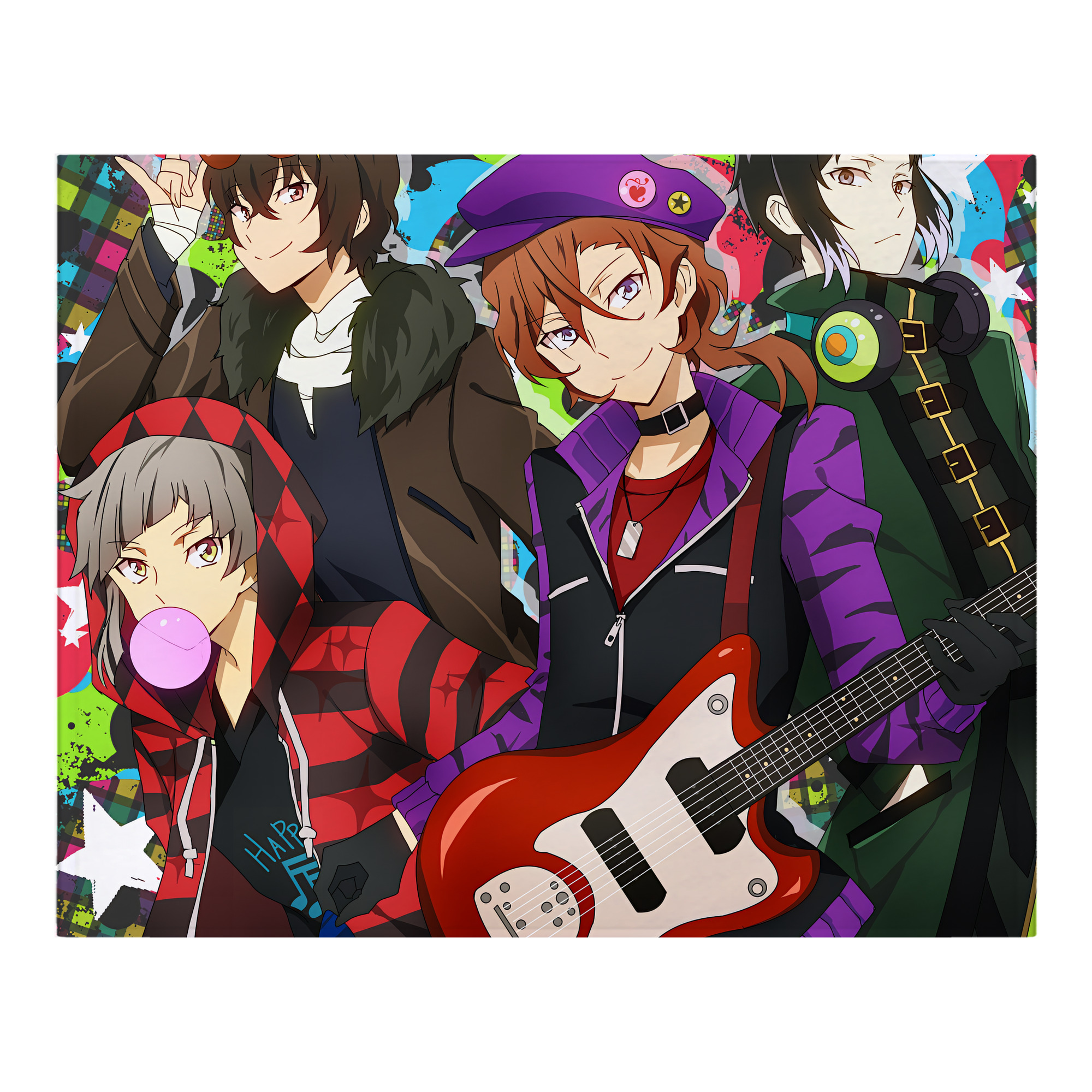 （画像用） 文豪ストレイドッグス Bungo Stray Dogs フランネルブランケット・多サイズ対応（横型）