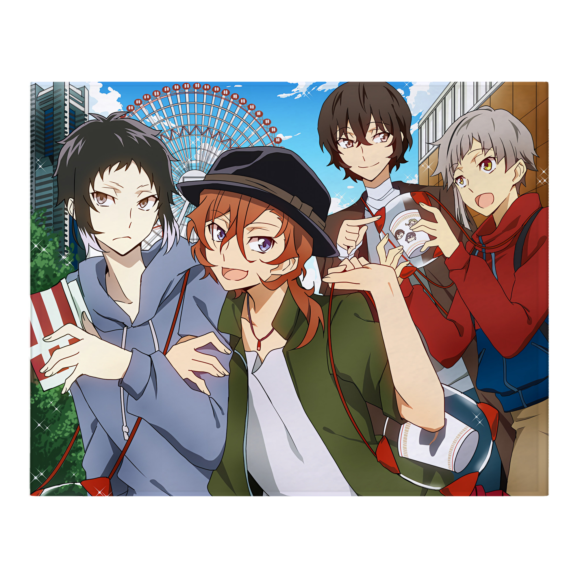 （画像用） 文豪ストレイドッグス Bungo Stray Dogs フランネルブランケット・多サイズ対応（横型）