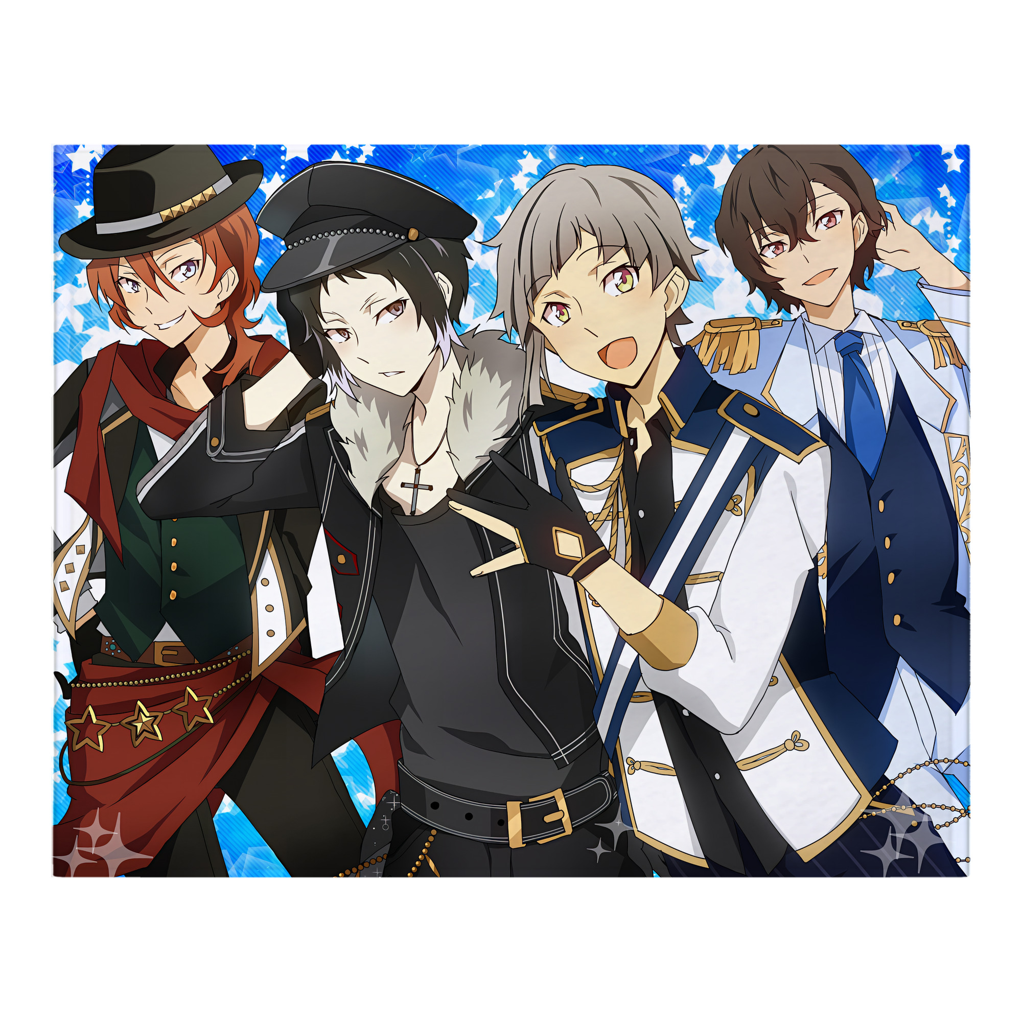 （画像用） 文豪ストレイドッグス Bungo Stray Dogs フランネルブランケット・多サイズ対応（横型）