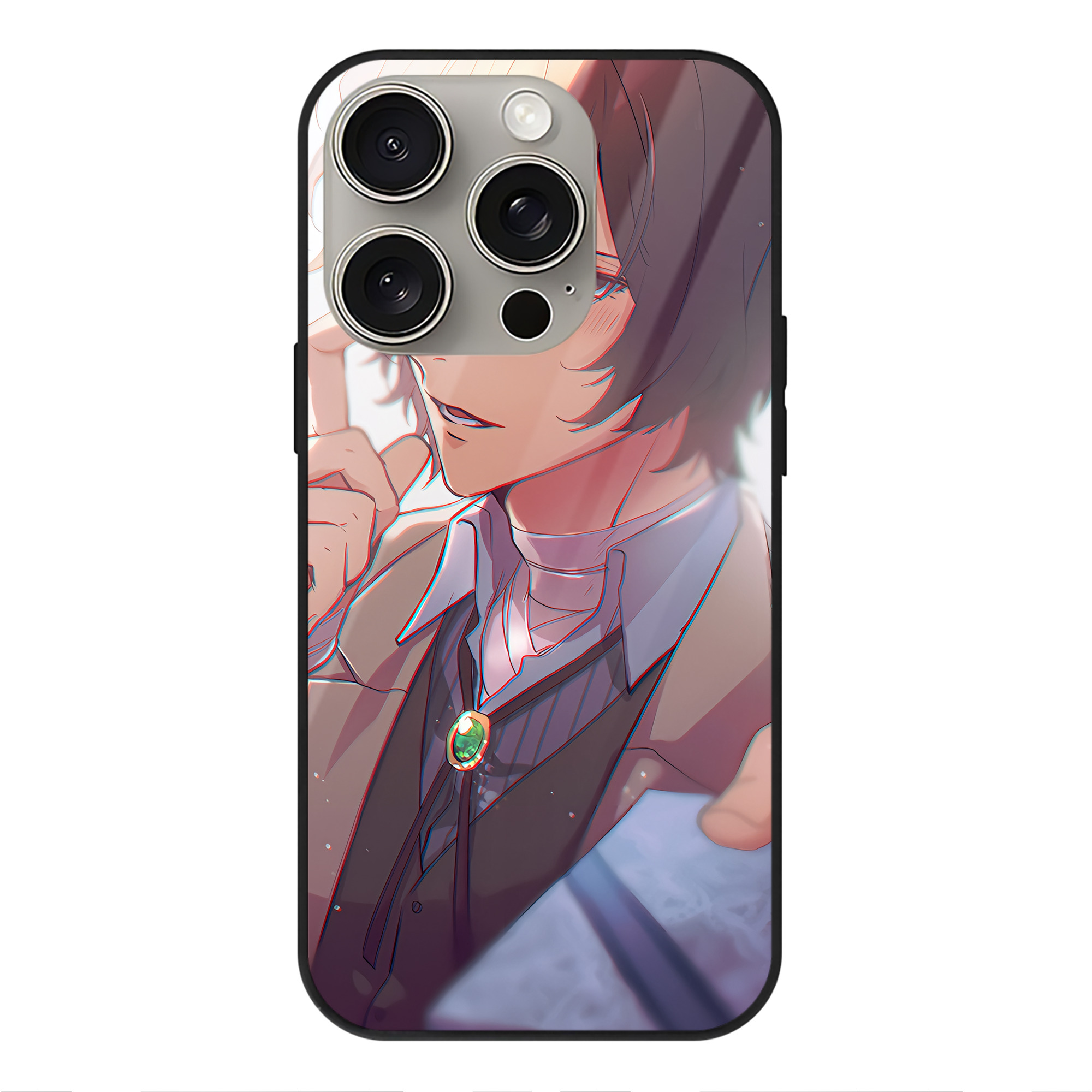 （画像用） 文豪ストレイドッグス Bungo Stray Dogs 【iPhone15Pro対応】スマホケース 耐衝撃＆黄変防止 背面ガラス