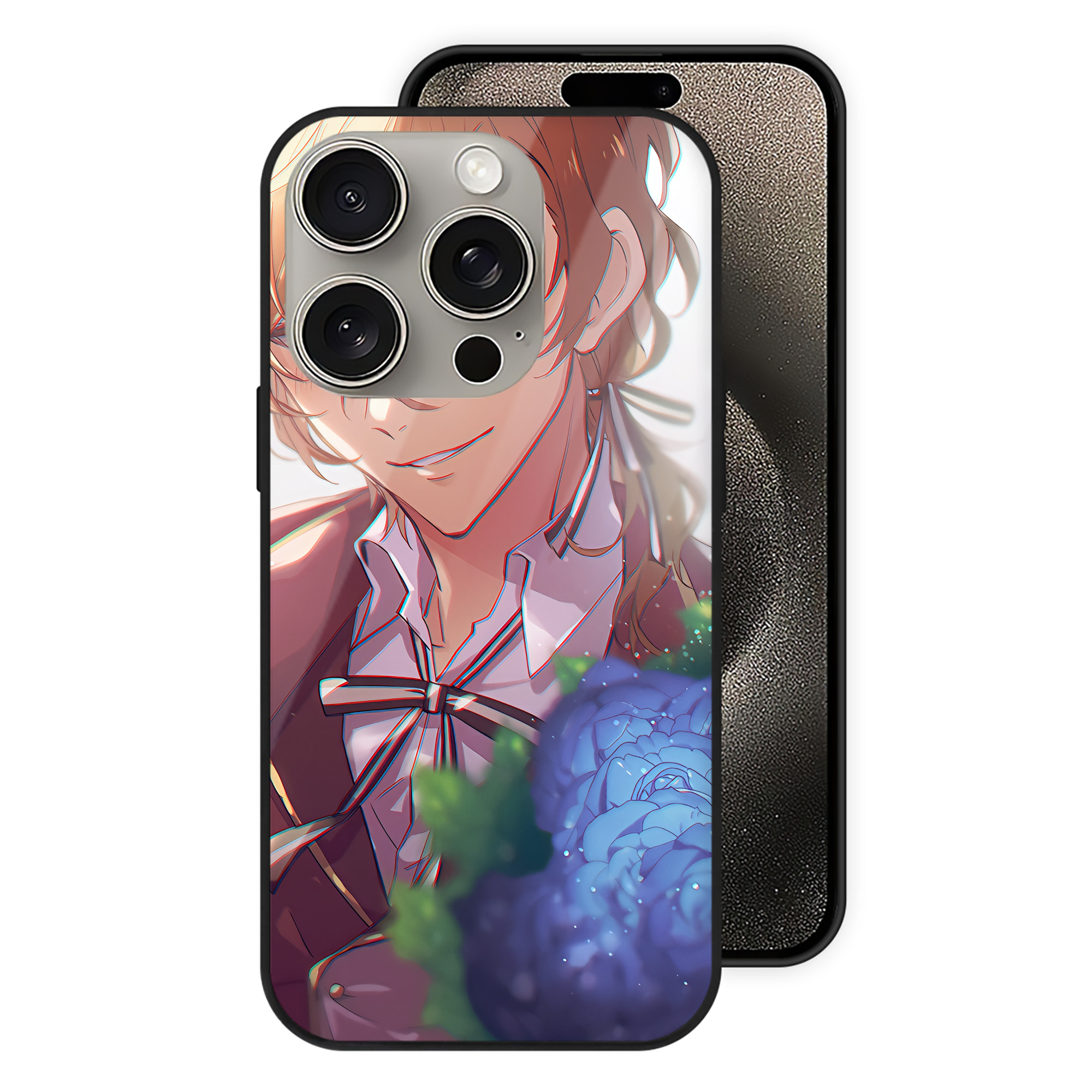 （画像用） 文豪ストレイドッグス Bungo Stray Dogs 【iPhone15Pro対応】スマホケース 耐衝撃＆黄変防止 背面ガラス