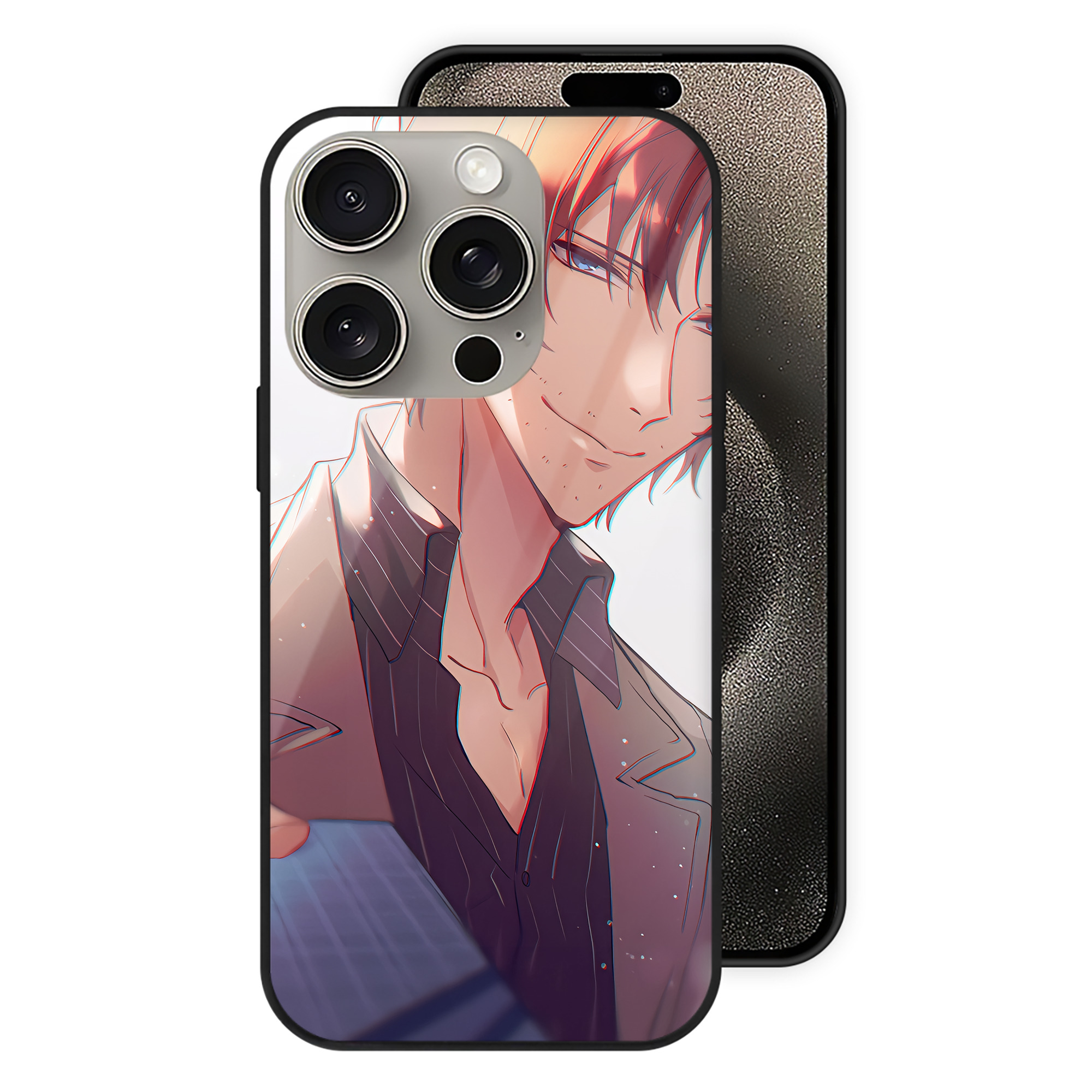 （画像用） 文豪ストレイドッグス Bungo Stray Dogs 【iPhone15Pro対応】スマホケース 耐衝撃＆黄変防止 背面ガラス