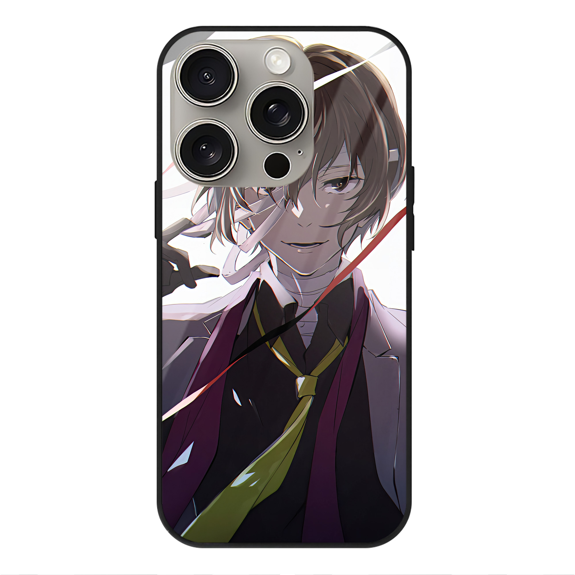 （画像用） 文豪ストレイドッグス Bungo Stray Dogs 【iPhone15Pro対応】スマホケース 耐衝撃＆黄変防止 背面ガラス