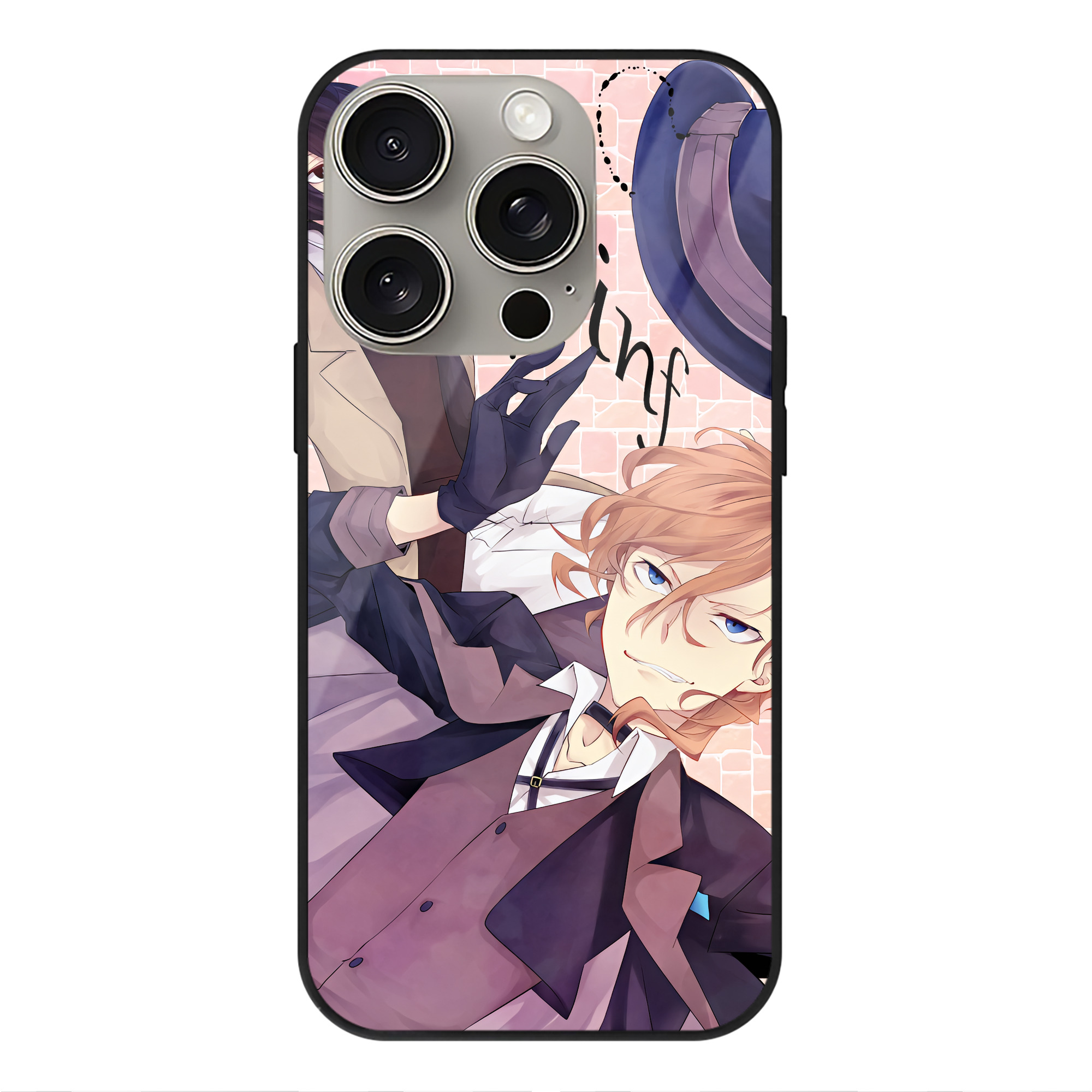 （画像用） 文豪ストレイドッグス Bungo Stray Dogs 【iPhone15Pro対応】スマホケース 耐衝撃＆黄変防止 背面ガラス