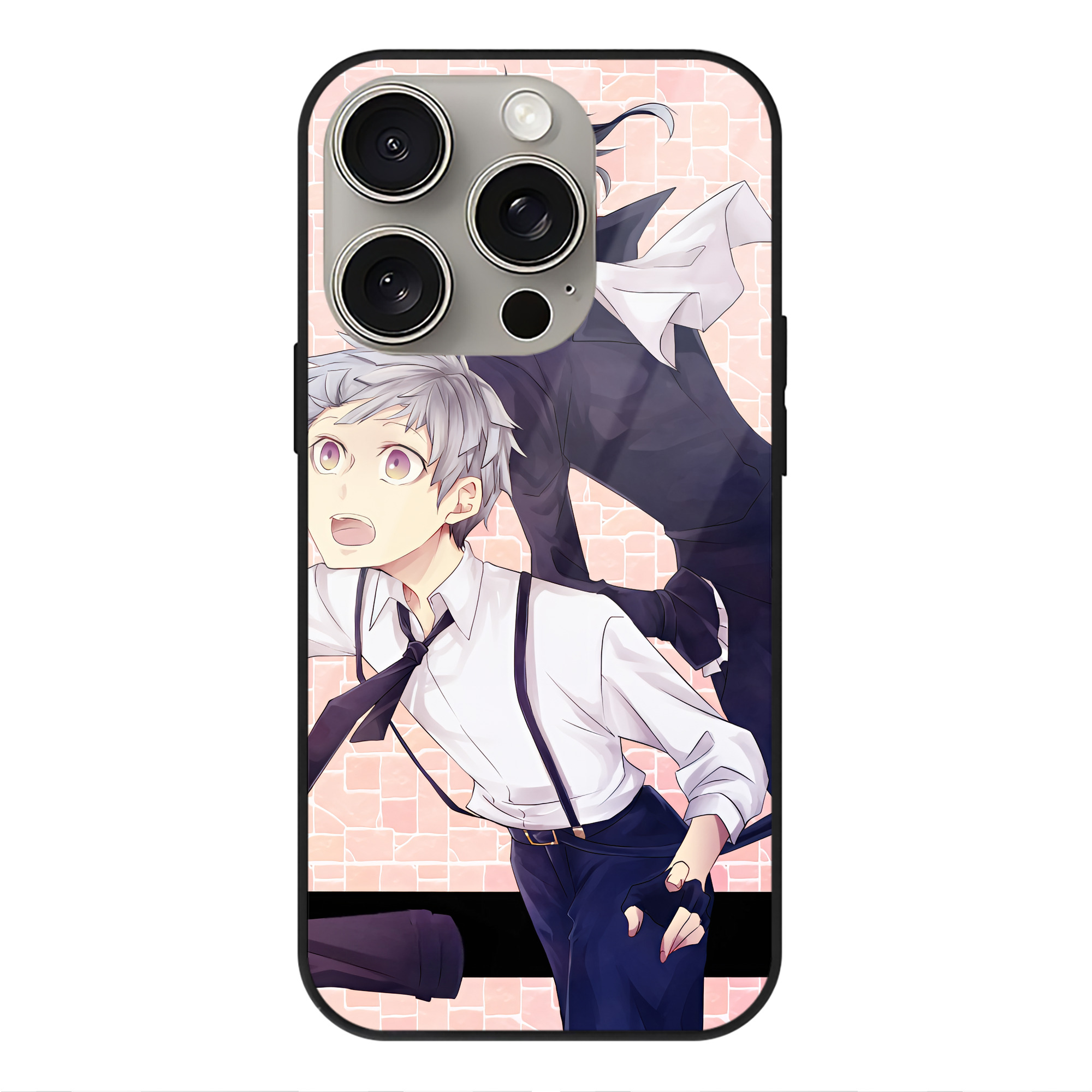 （画像用） 文豪ストレイドッグス Bungo Stray Dogs 【iPhone15Pro対応】スマホケース 耐衝撃＆黄変防止 背面ガラス