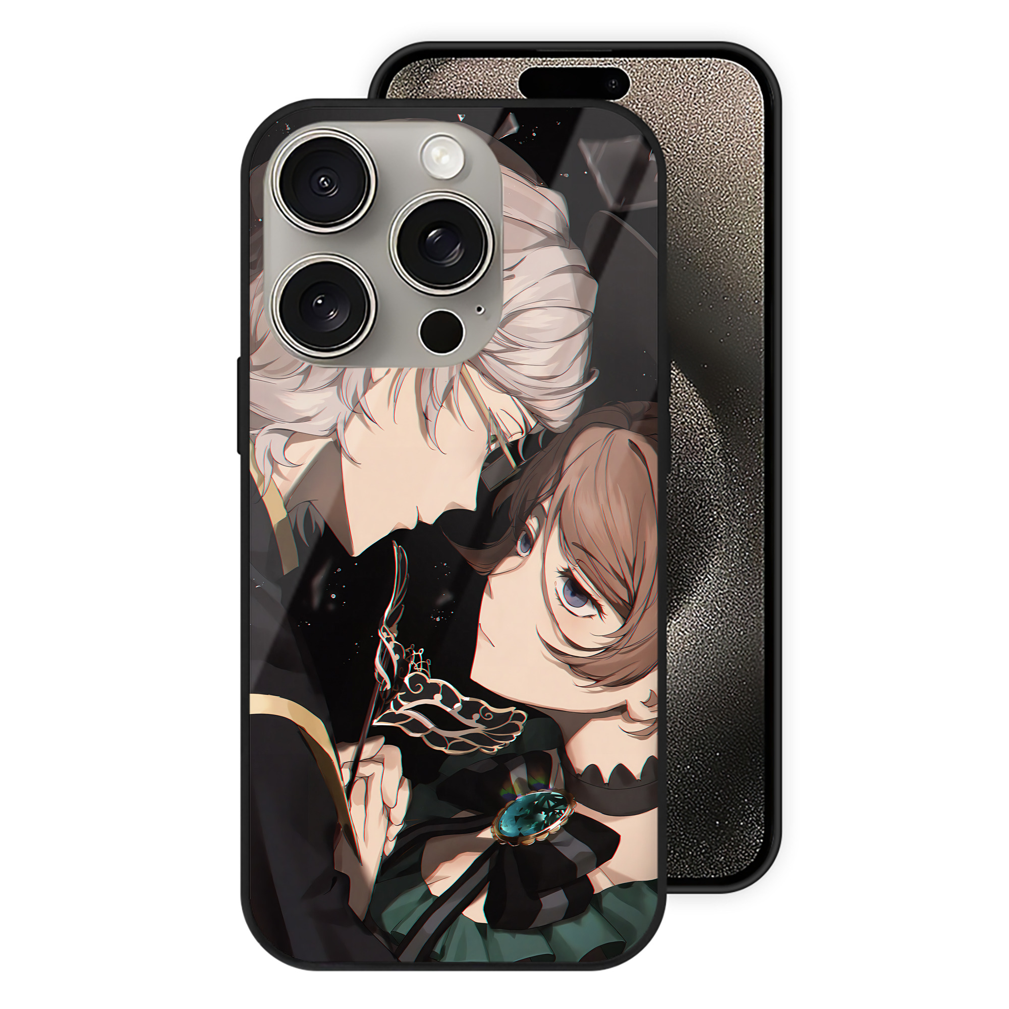 （画像用） 文豪ストレイドッグス Bungo Stray Dogs 【iPhone15Pro対応】スマホケース 耐衝撃＆黄変防止 背面ガラス