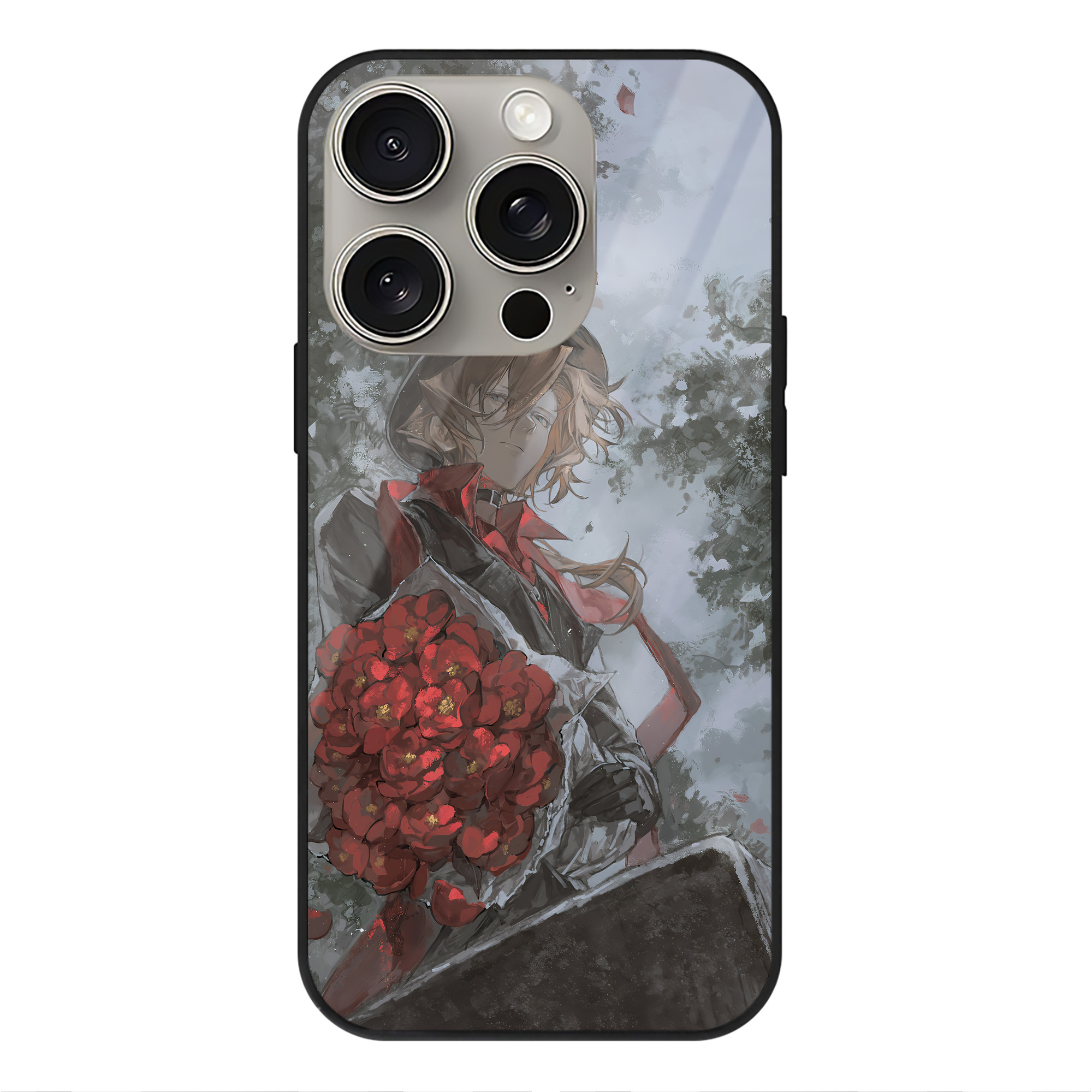 （画像用） 文豪ストレイドッグス Bungo Stray Dogs 【iPhone15Pro対応】スマホケース 耐衝撃＆黄変防止 背面ガラス