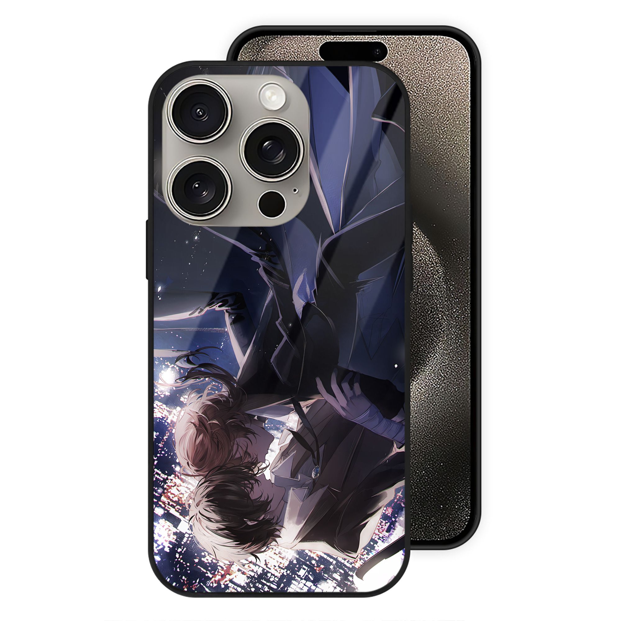 （画像用） 文豪ストレイドッグス Bungo Stray Dogs 【iPhone15Pro対応】スマホケース 耐衝撃＆黄変防止 背面ガラス