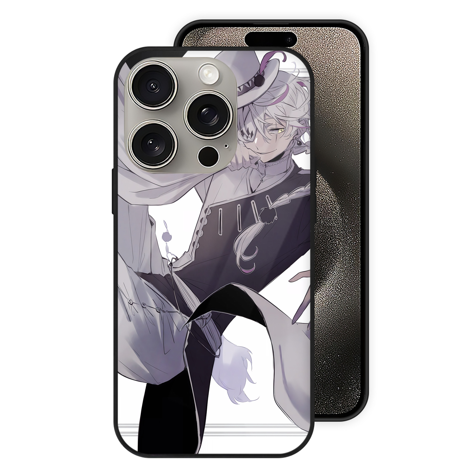 （画像用） 文豪ストレイドッグス Bungo Stray Dogs 【iPhone15Pro対応】スマホケース 耐衝撃＆黄変防止 背面ガラス