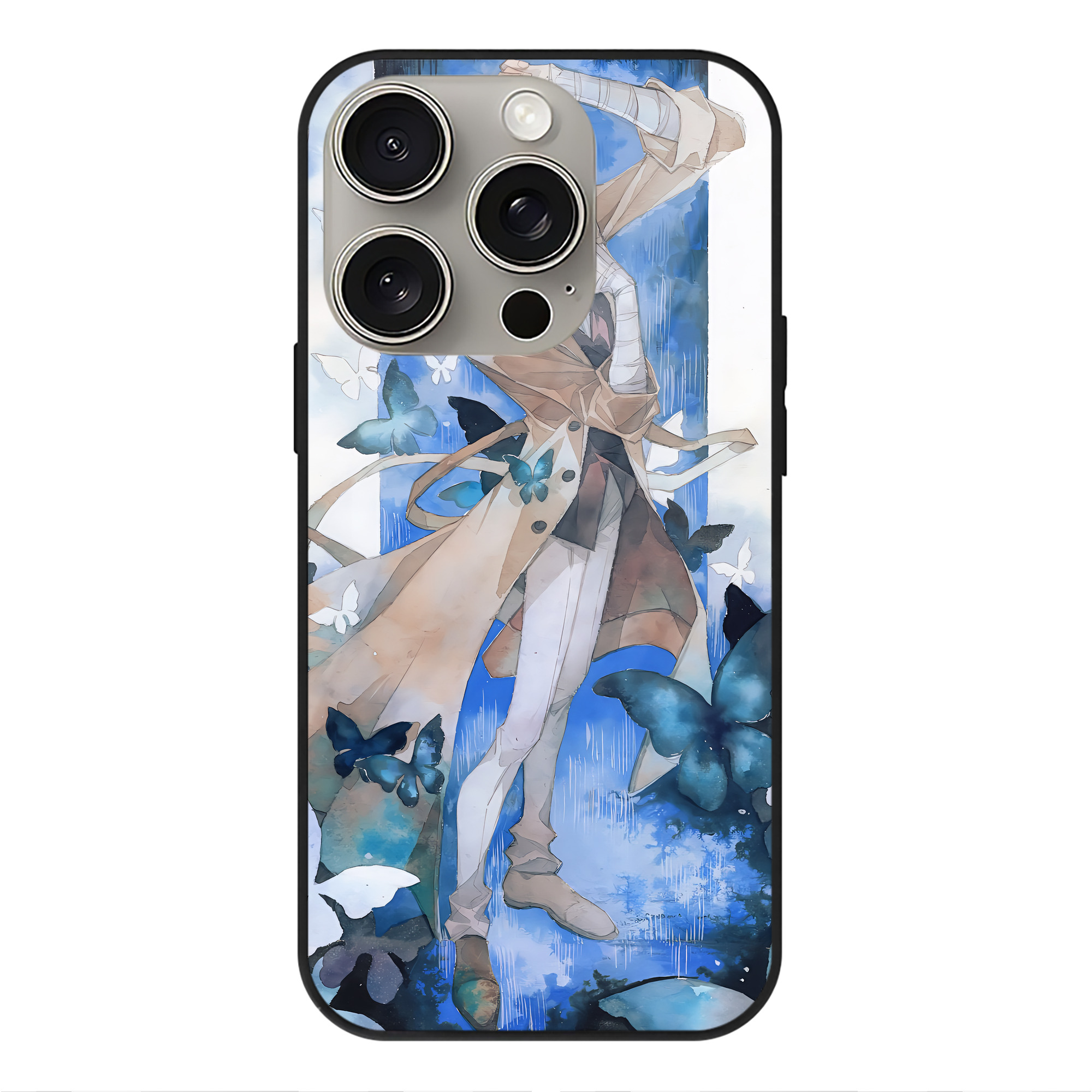 （画像用） 文豪ストレイドッグス Bungo Stray Dogs 【iPhone15Pro対応】スマホケース 耐衝撃＆黄変防止 背面ガラス