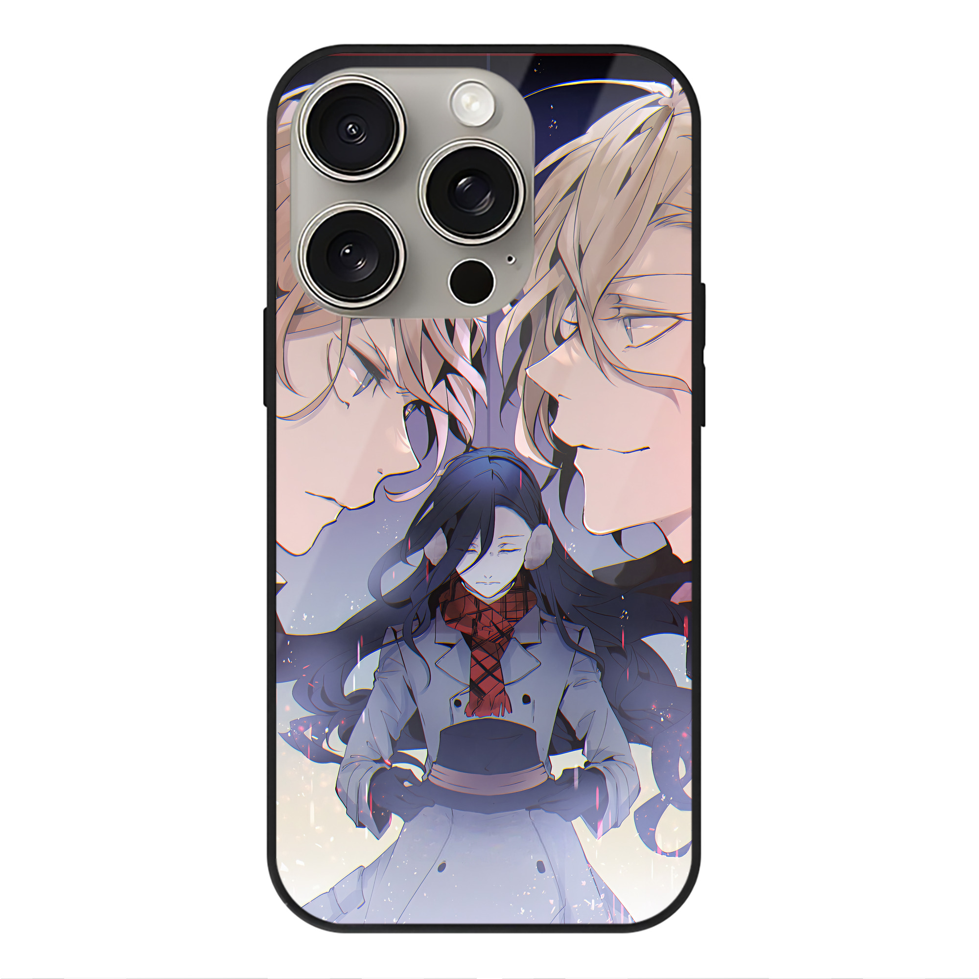 （画像用） 文豪ストレイドッグス Bungo Stray Dogs 【iPhone15Pro対応】スマホケース 耐衝撃＆黄変防止 背面ガラス