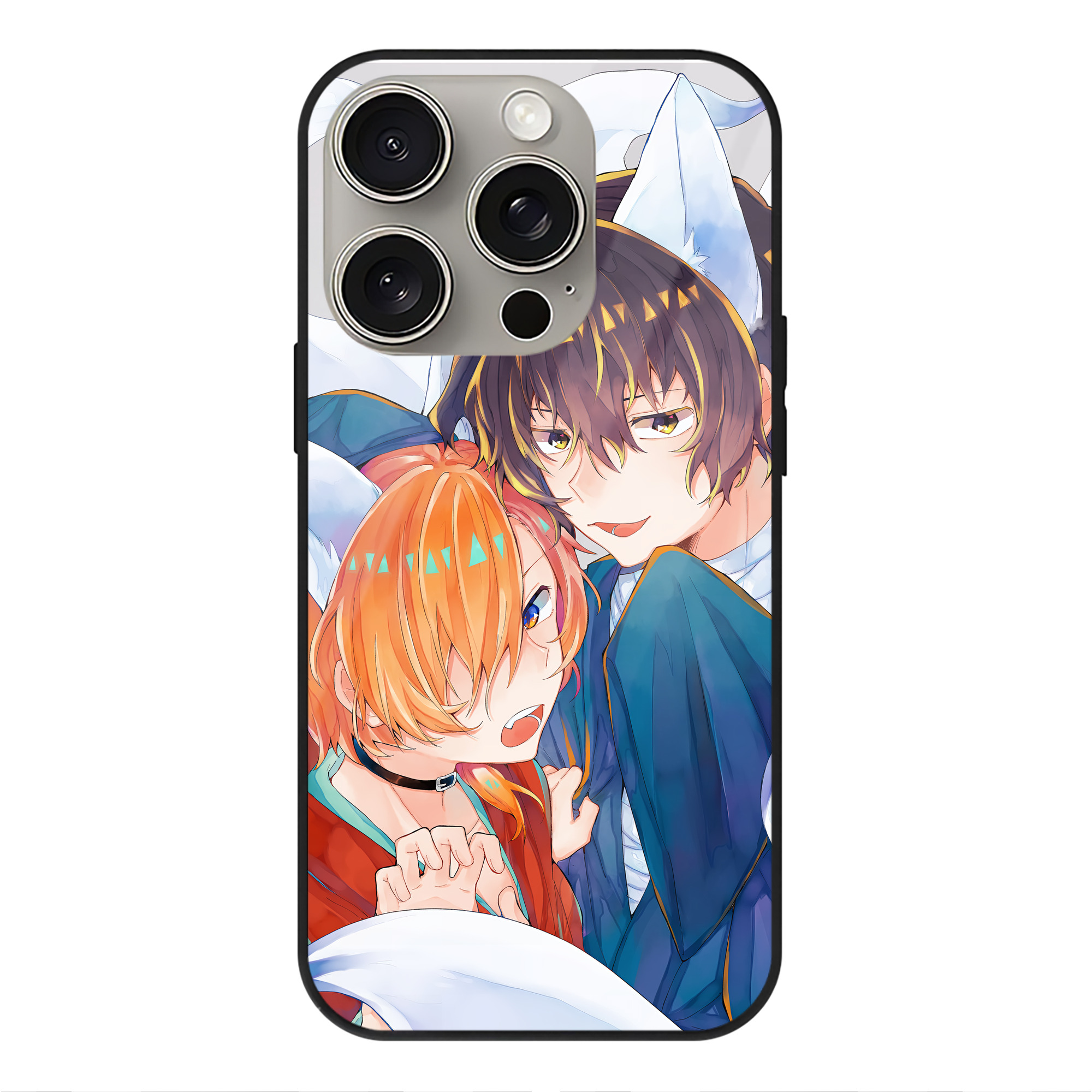 （画像用） 文豪ストレイドッグス Bungo Stray Dogs 【iPhone15Pro対応】スマホケース 耐衝撃＆黄変防止 背面ガラス