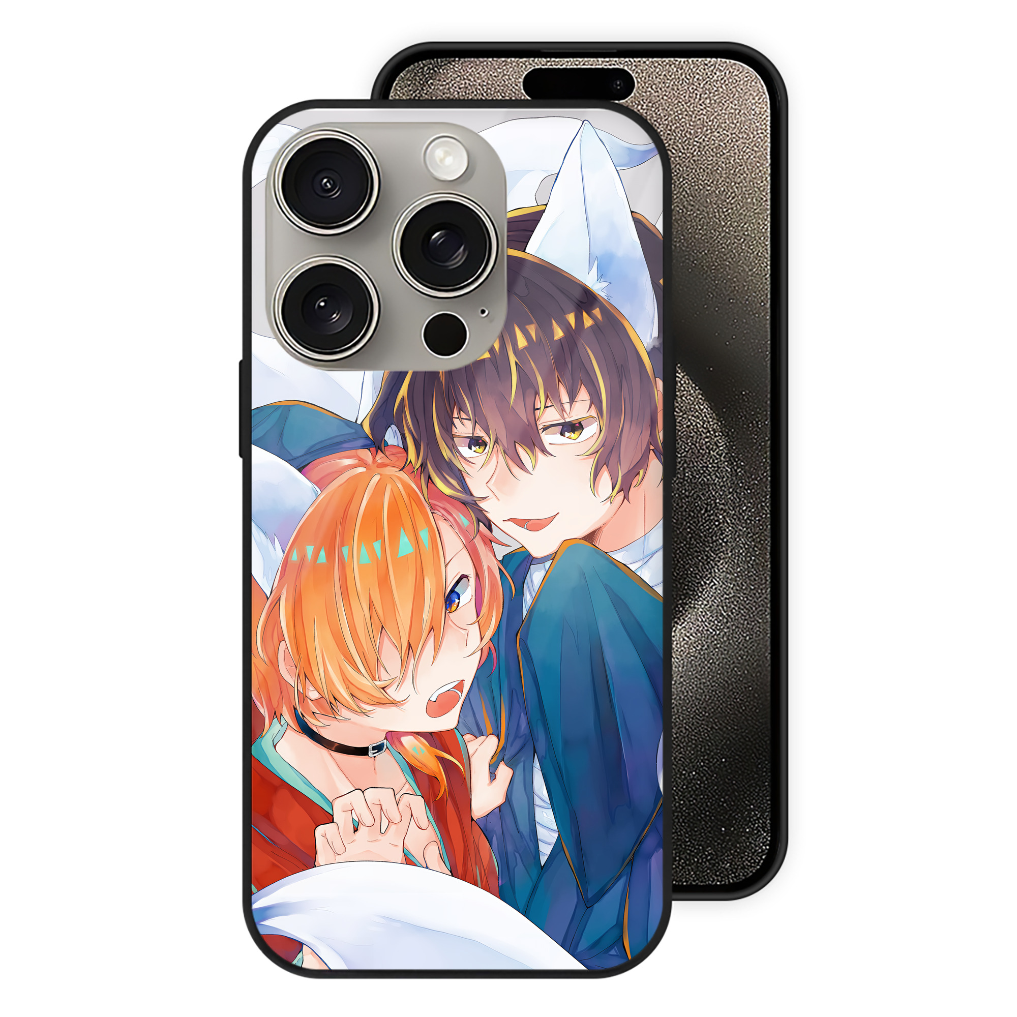 （画像用） 文豪ストレイドッグス Bungo Stray Dogs 【iPhone15Pro対応】スマホケース 耐衝撃＆黄変防止 背面ガラス