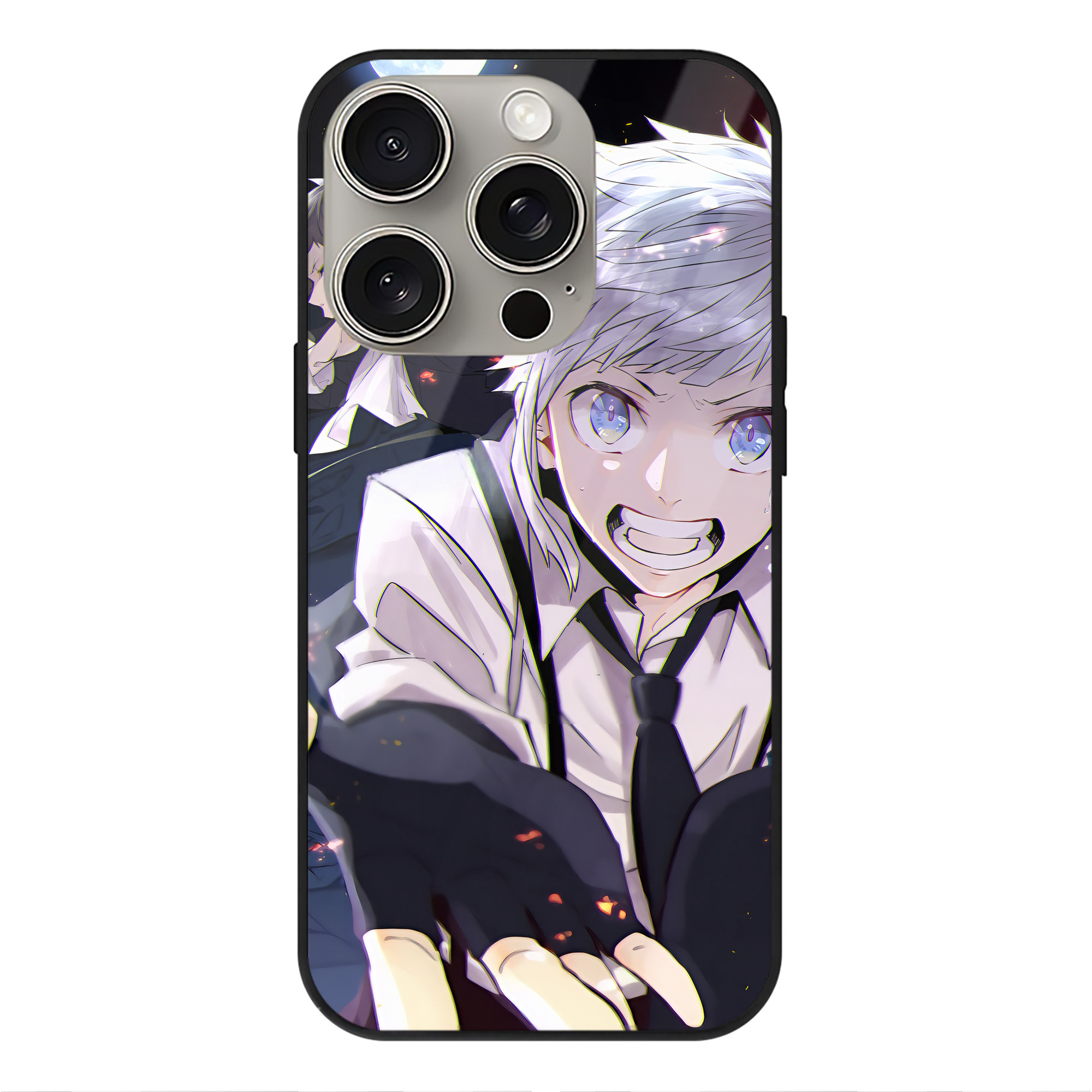（画像用） 文豪ストレイドッグス Bungo Stray Dogs 【iPhone15Pro対応】スマホケース 耐衝撃＆黄変防止 背面ガラス