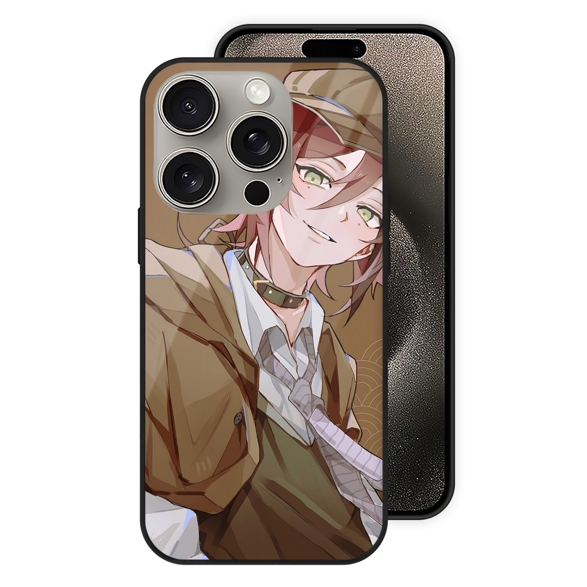 （画像用） 文豪ストレイドッグス Bungo Stray Dogs 【iPhone15Pro対応】スマホケース 耐衝撃＆黄変防止 背面ガラス