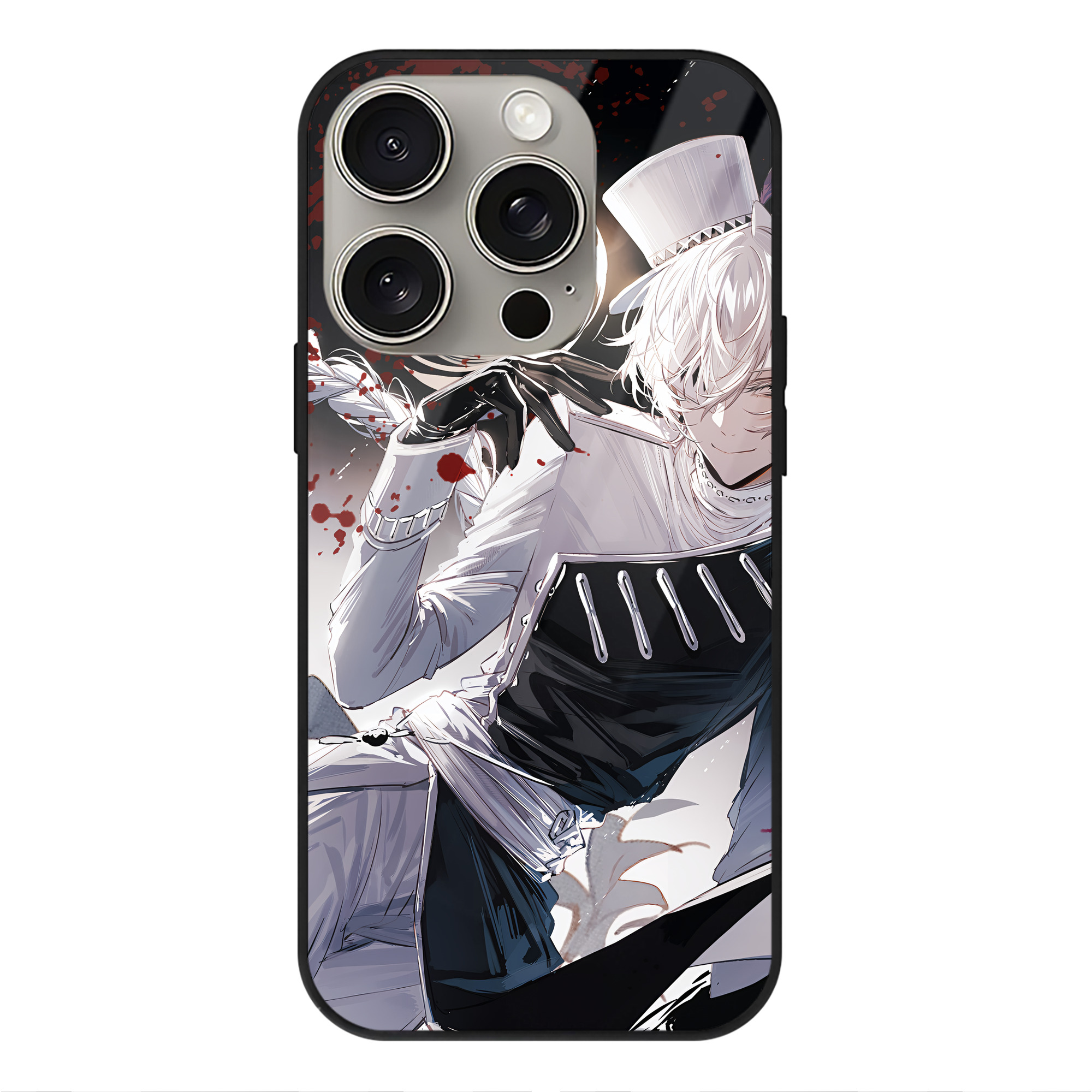 （画像用） 文豪ストレイドッグス Bungo Stray Dogs 【iPhone15Pro対応】スマホケース 耐衝撃＆黄変防止 背面ガラス