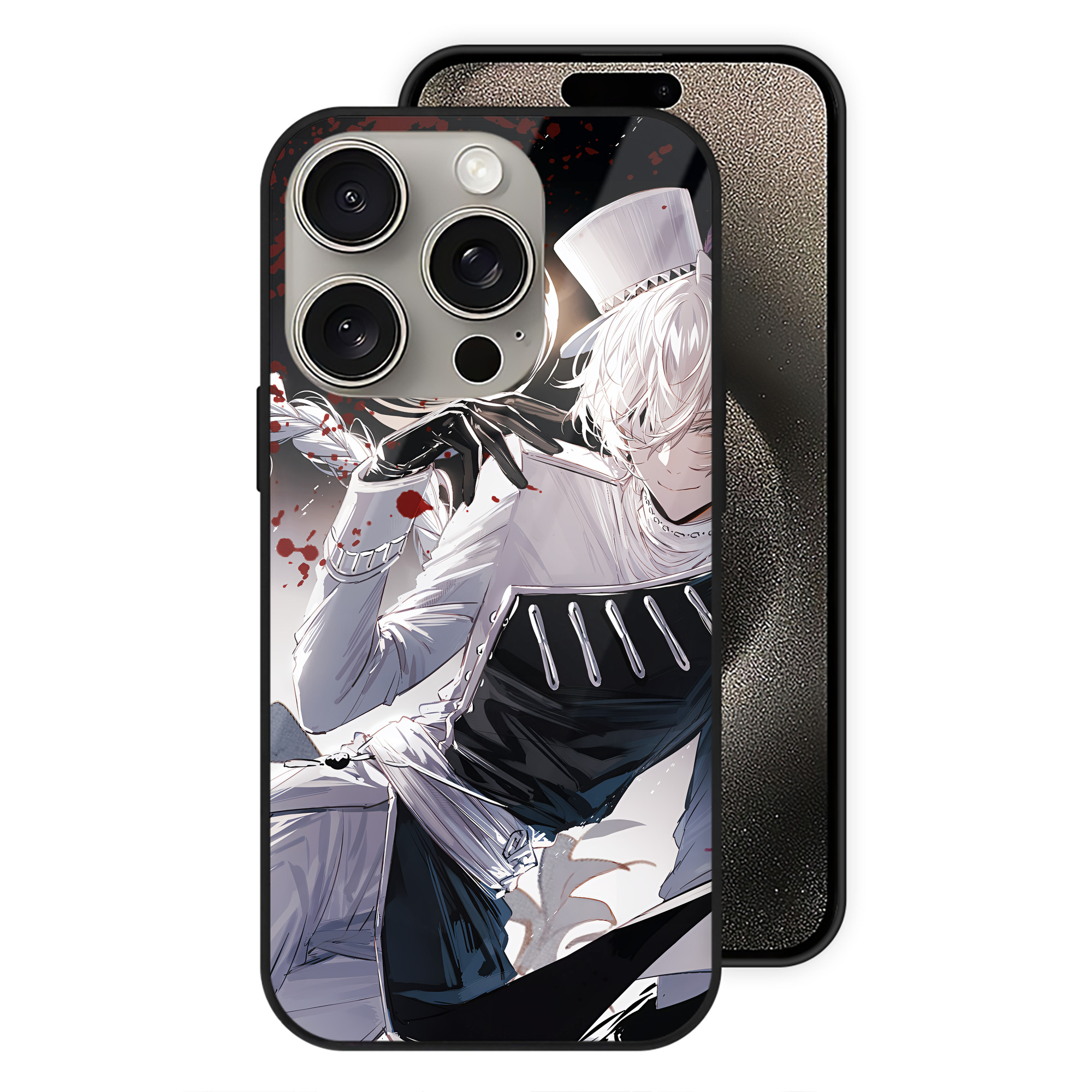 （画像用） 文豪ストレイドッグス Bungo Stray Dogs 【iPhone15Pro対応】スマホケース 耐衝撃＆黄変防止 背面ガラス