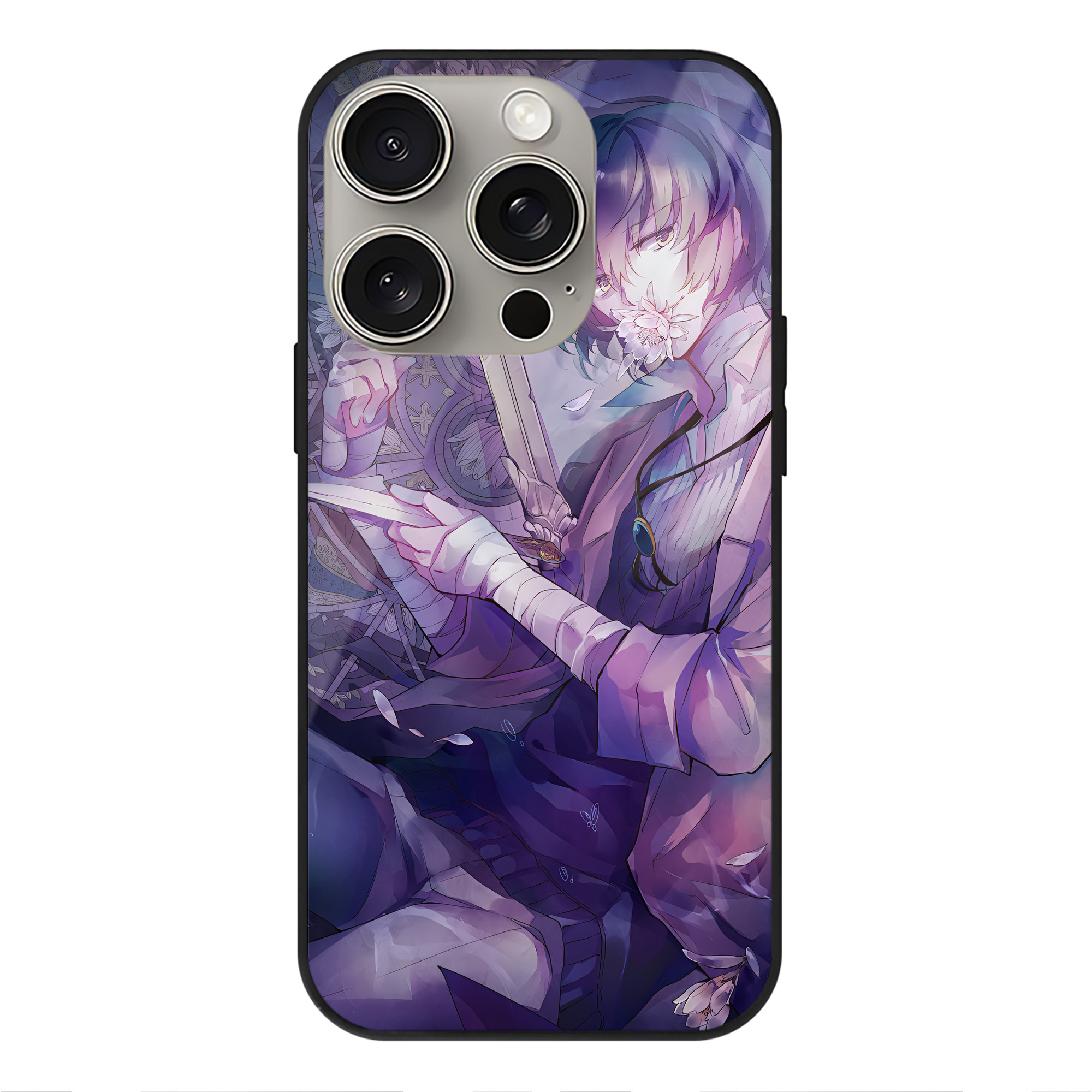 （画像用） 文豪ストレイドッグス Bungo Stray Dogs 【iPhone15Pro対応】スマホケース 耐衝撃＆黄変防止 背面ガラス