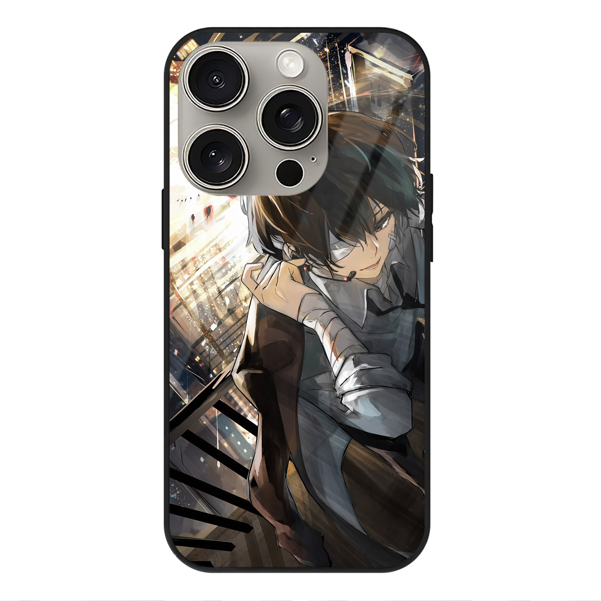 （画像用） 文豪ストレイドッグス Bungo Stray Dogs 【iPhone15Pro対応】スマホケース 耐衝撃＆黄変防止 背面ガラス