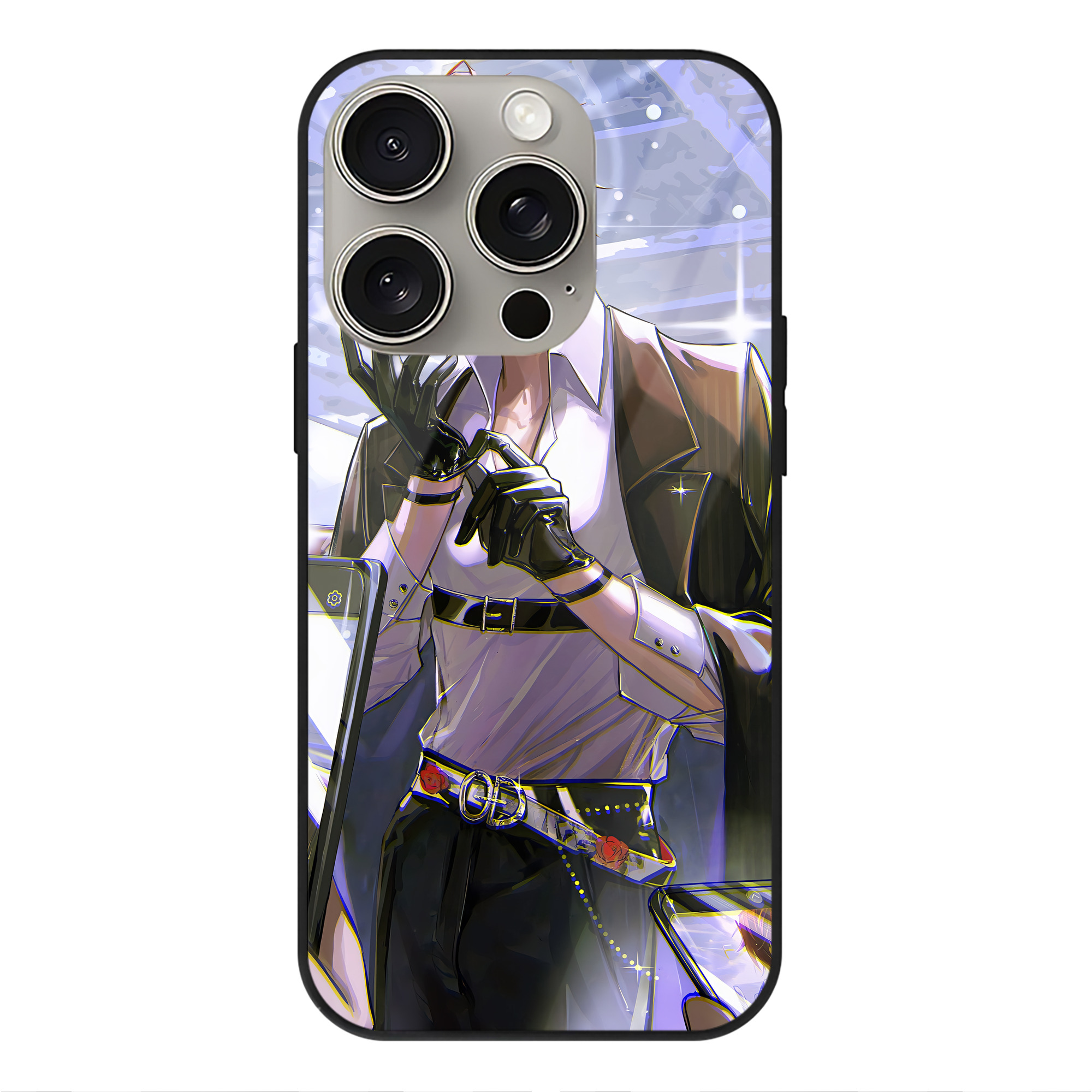 （画像用） 文豪ストレイドッグス Bungo Stray Dogs 【iPhone15Pro対応】スマホケース 耐衝撃＆黄変防止 背面ガラス