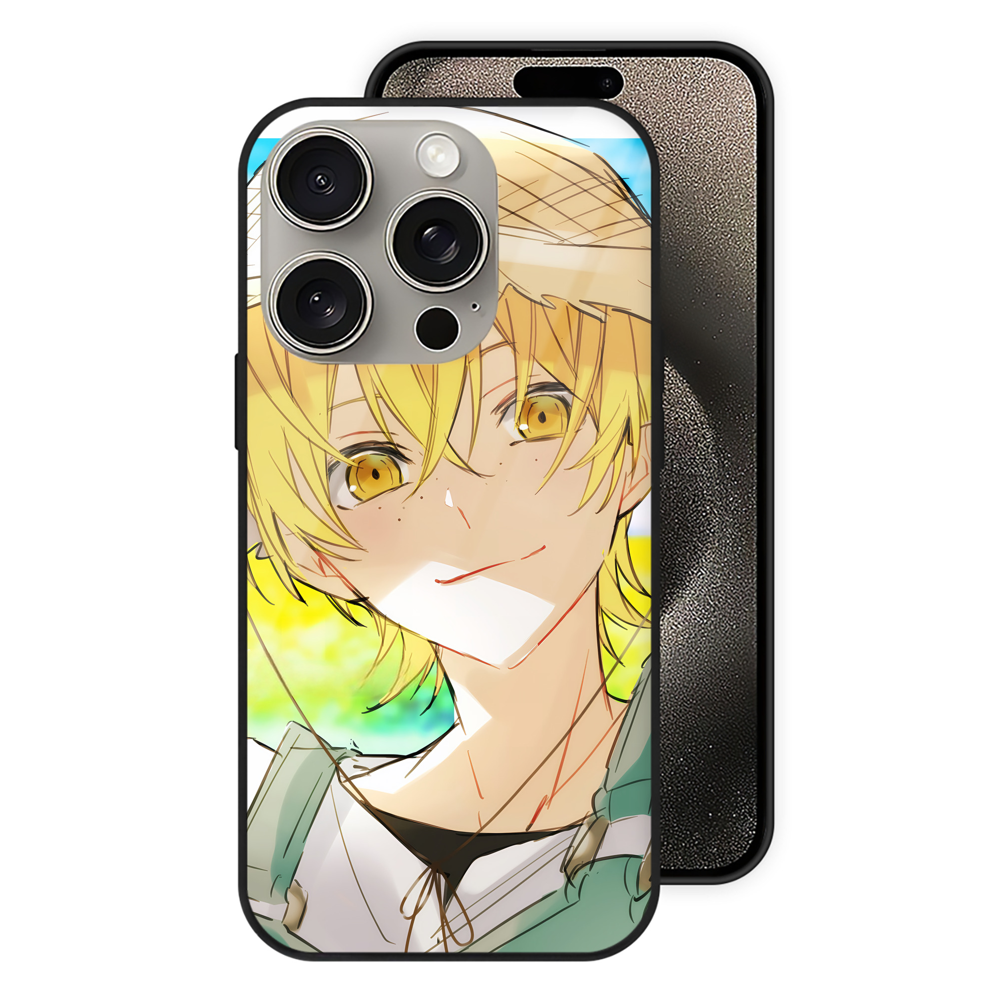 （画像用） 文豪ストレイドッグス Bungo Stray Dogs 【iPhone15Pro対応】スマホケース 耐衝撃＆黄変防止 背面ガラス
