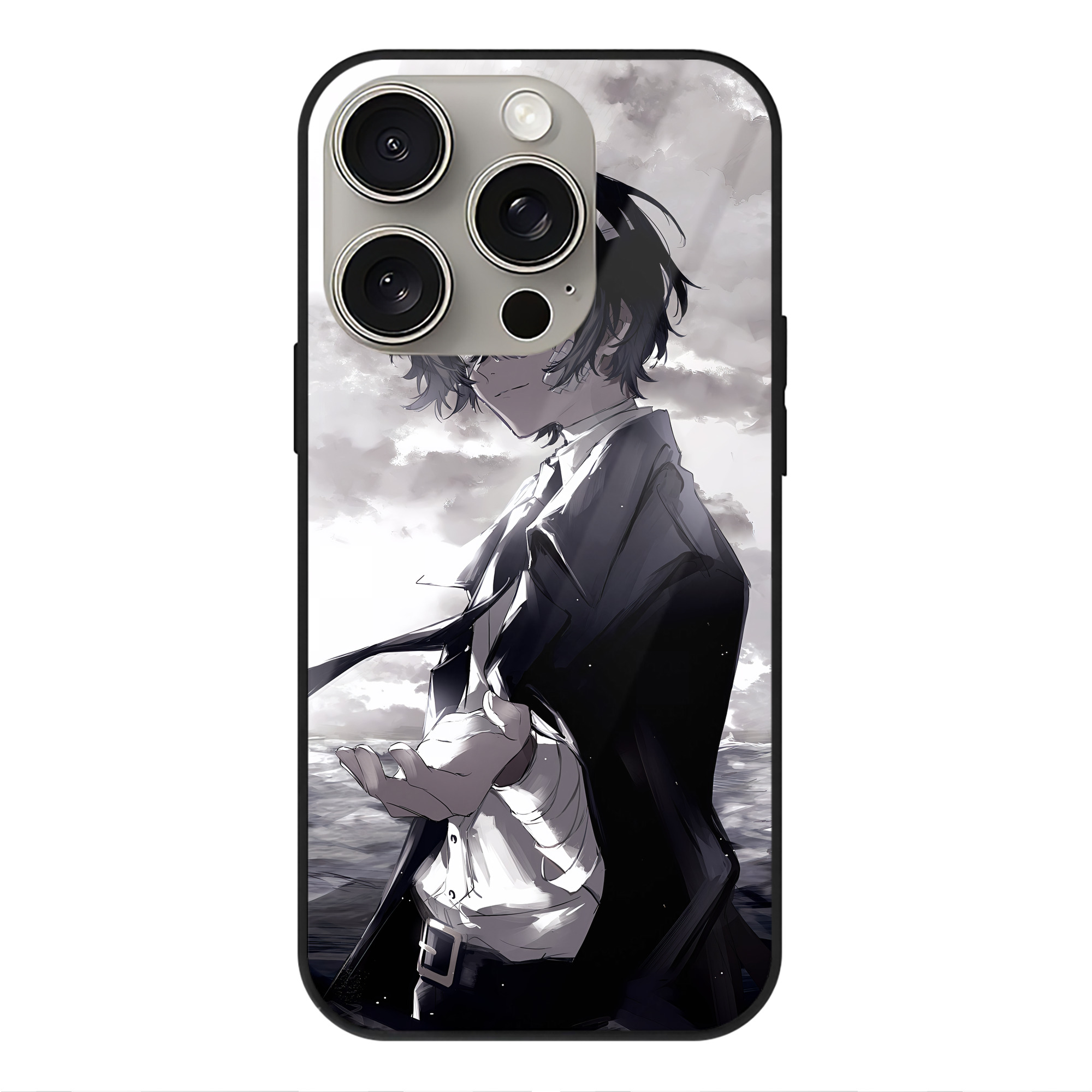 （画像用） 文豪ストレイドッグス Bungo Stray Dogs 【iPhone15Pro対応】スマホケース 耐衝撃＆黄変防止 背面ガラス