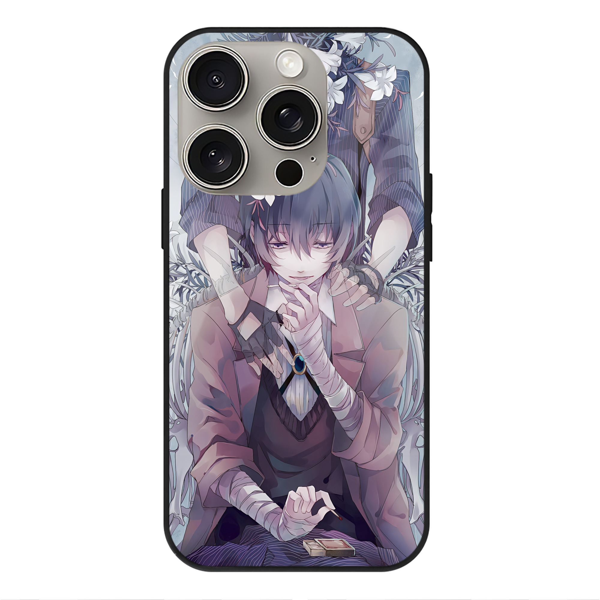 （画像用） 文豪ストレイドッグス Bungo Stray Dogs 【iPhone15Pro対応】スマホケース 耐衝撃＆黄変防止 背面ガラス