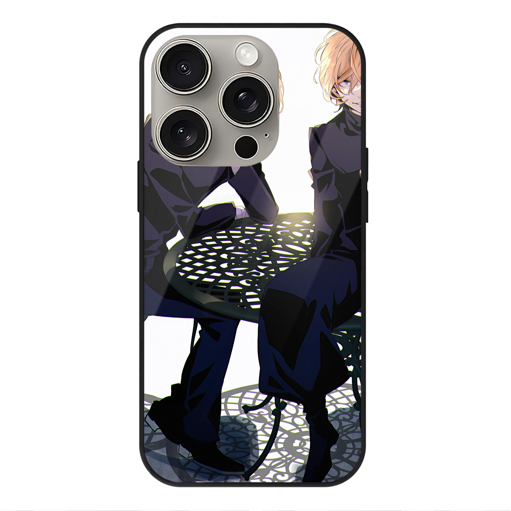 （画像用） 文豪ストレイドッグス Bungo Stray Dogs 【iPhone15Pro対応】スマホケース 耐衝撃＆黄変防止 背面ガラス