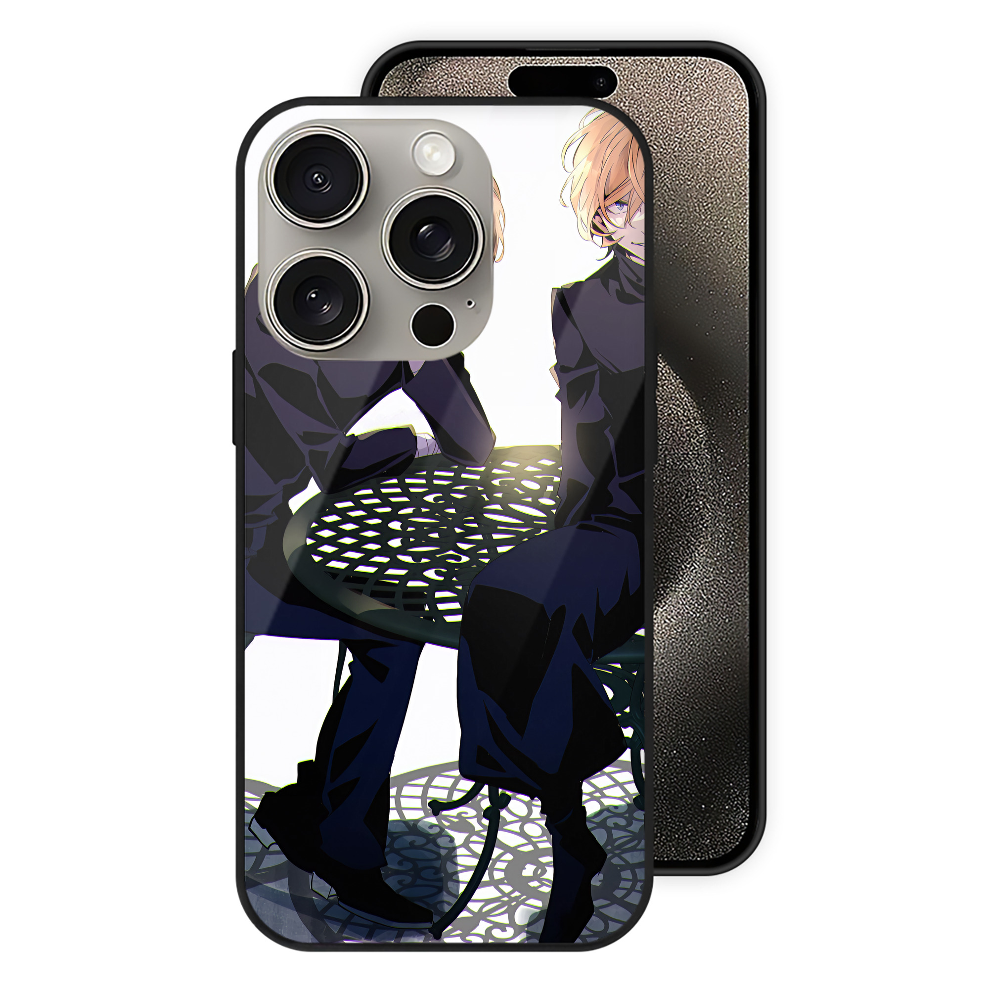 （画像用） 文豪ストレイドッグス Bungo Stray Dogs 【iPhone15Pro対応】スマホケース 耐衝撃＆黄変防止 背面ガラス