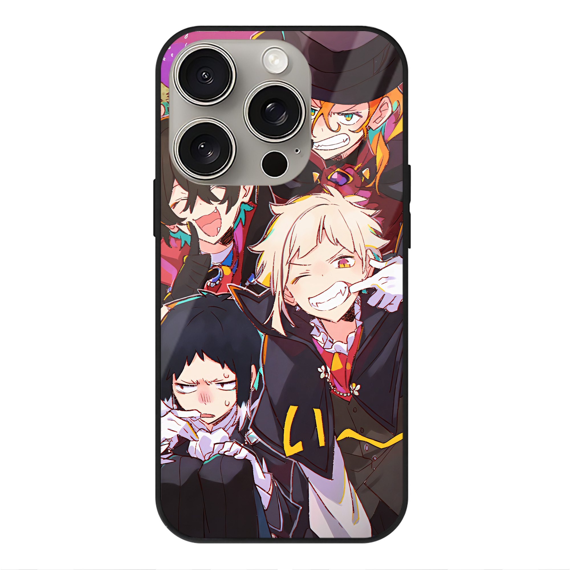 （画像用） 文豪ストレイドッグス Bungo Stray Dogs 【iPhone15Pro対応】スマホケース 耐衝撃＆黄変防止 背面ガラス